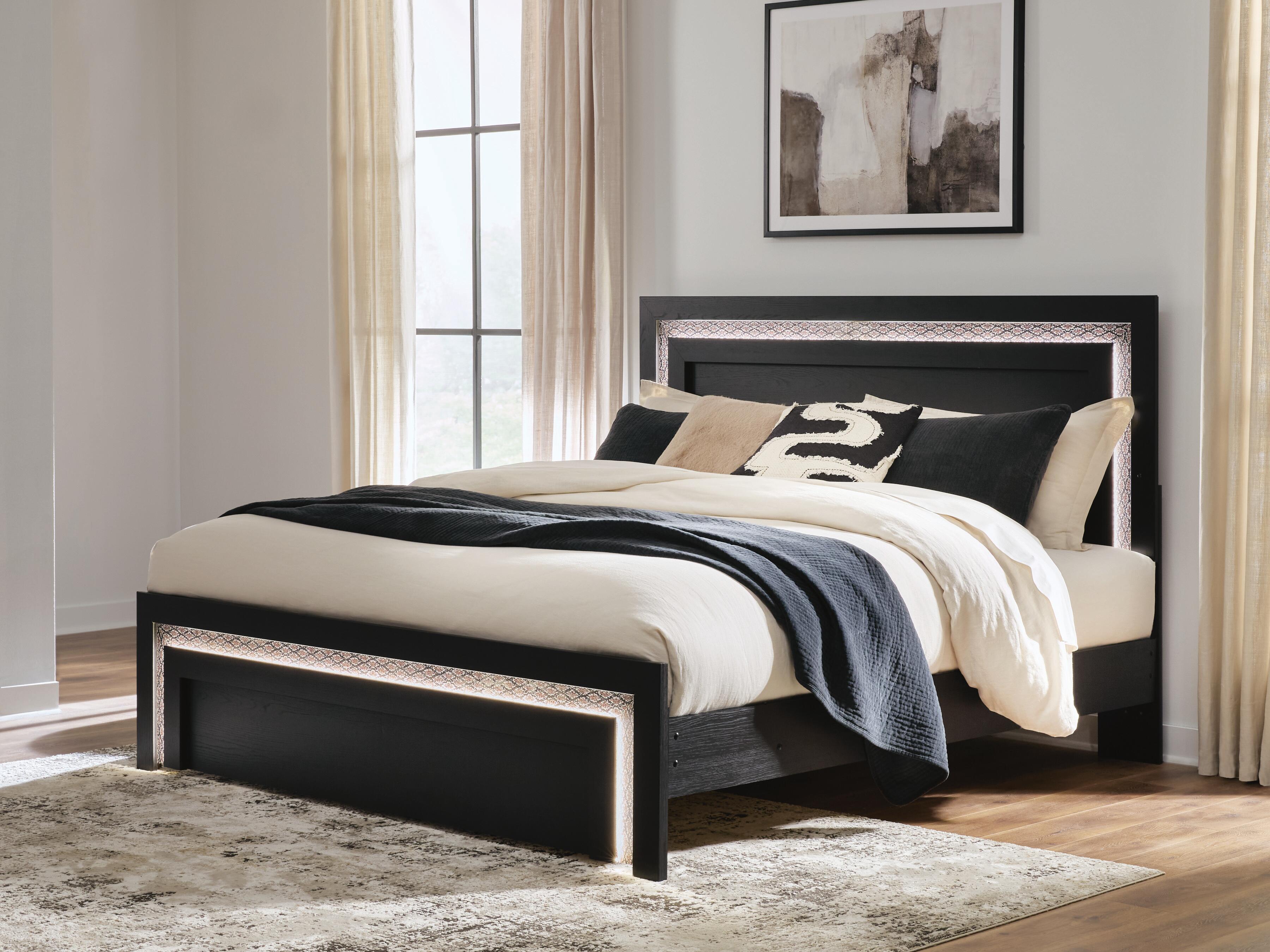 Dar Furniture - Ashley Furniture - Shoralli King Panel Bed - King Panel Bed - B2611B17