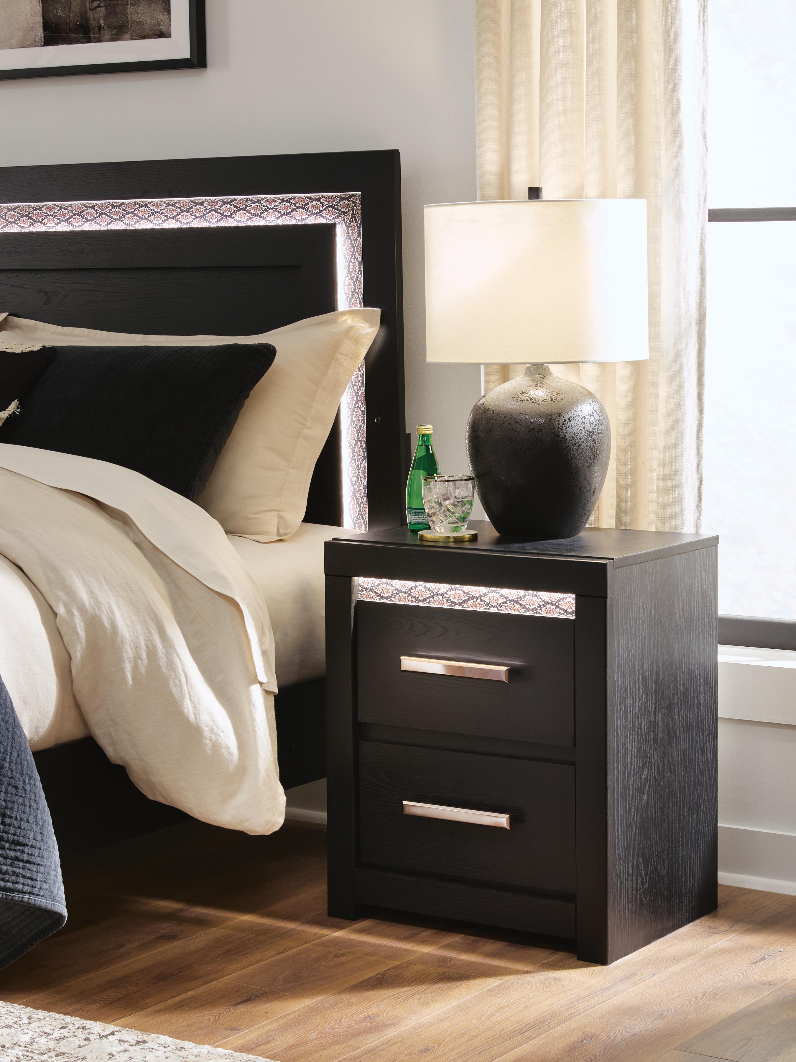 Dar Furniture - Ashley Furniture - Shoralli Nightstand - Two Drawer Night Stand - B2611-92