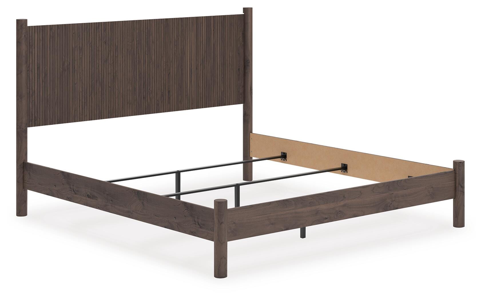 Dar Furniture - Ashley Furniture - Pamytta King Panel Bed - King Panel Bed / Brown - PCB2614B26