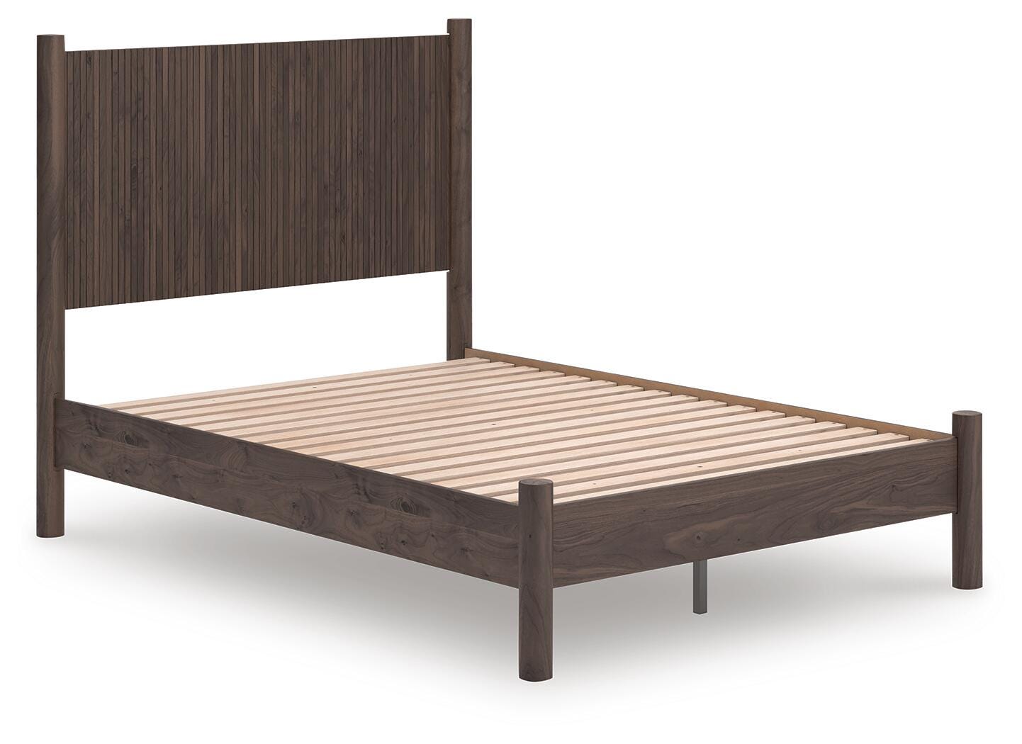 Dar Furniture - Ashley Furniture - Pamytta Full Panel Platform Bed - Full Panel Platform Bed / Brown - PCB2614B4