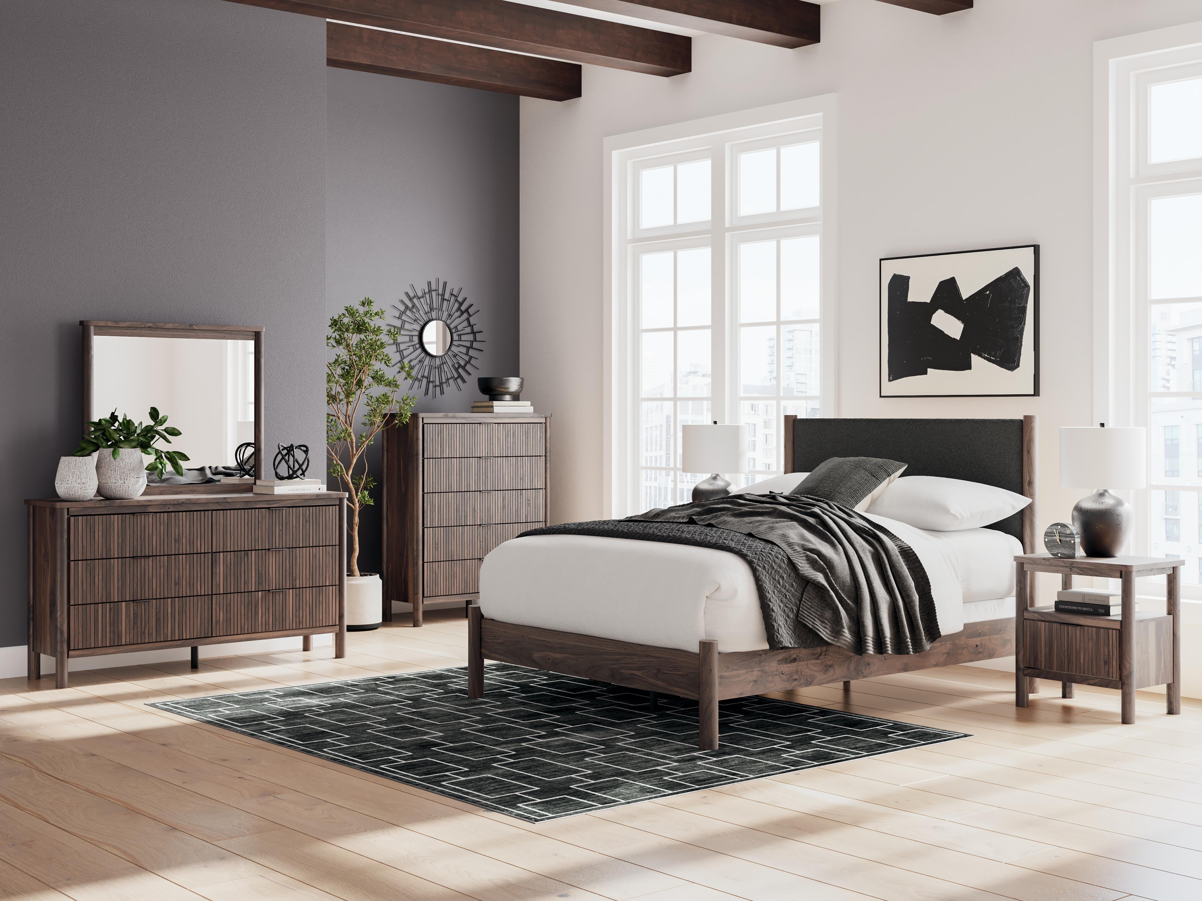 Dar Furniture - Ashley Furniture - Pamytta Nightstand - One Drawer Night Stand / Brown - PCB2614-91