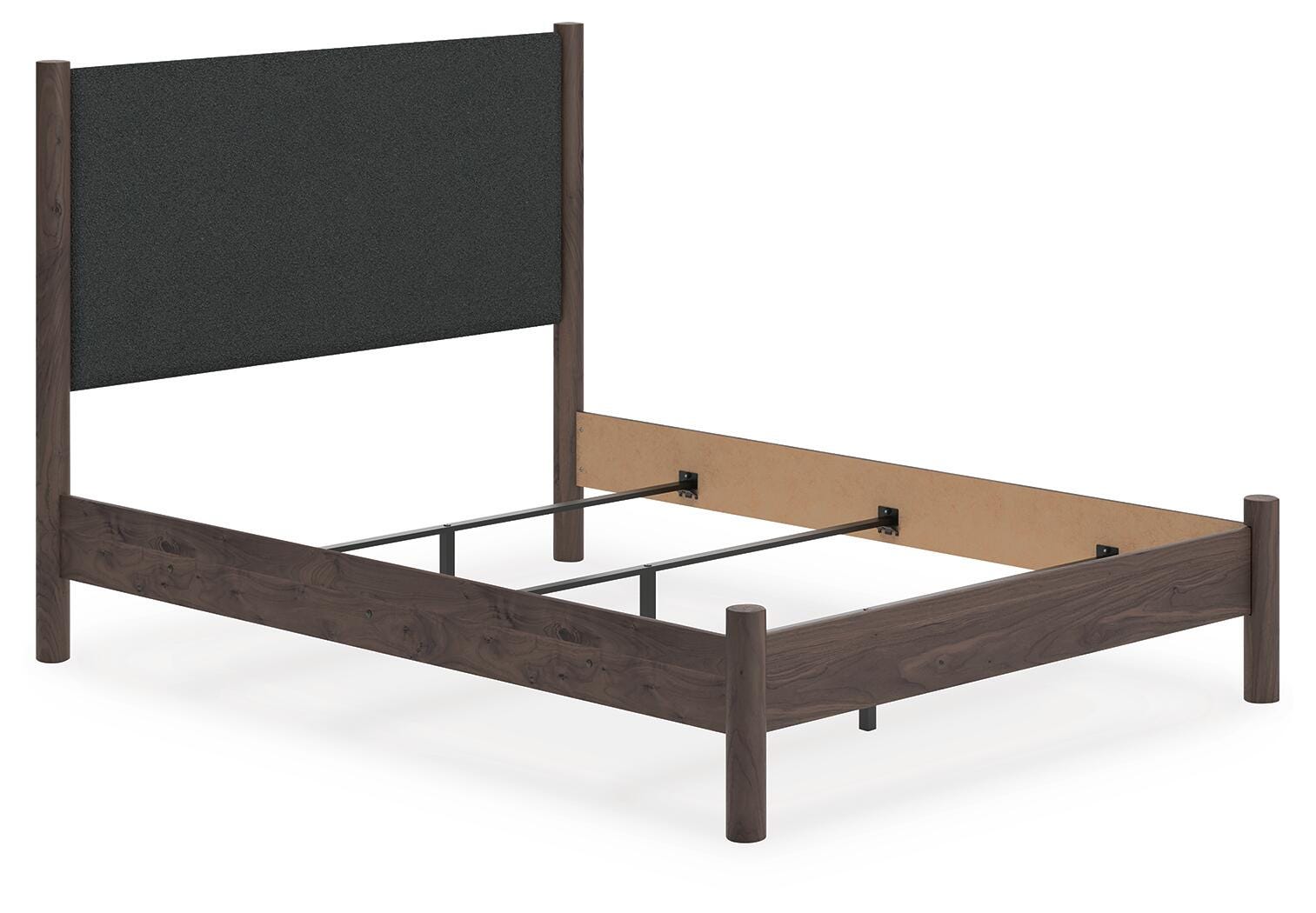 Dar Furniture - Ashley Furniture - Pamytta Queen Upholstered Panel Bed - Queen Upholstered Panel Bed / Brown - PCB2614B24
