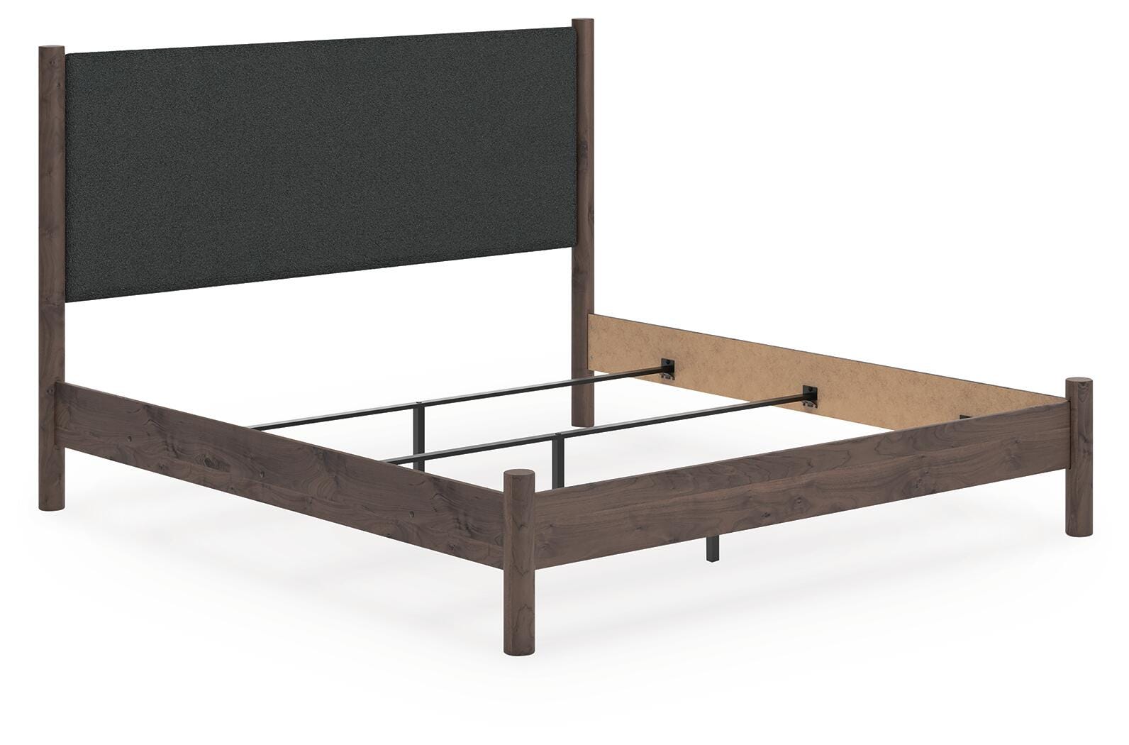 Dar Furniture - Ashley Furniture - Pamytta King Upholstered Panel Bed - King Upholstered Panel Bed / Brown - PCB2614B29