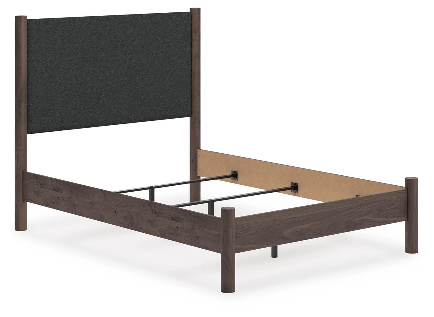 Dar Furniture - Ashley Furniture - Pamytta Full Upholstered Panel Bed - Full Upholstered Panel Bed / Brown - PCB2614B22