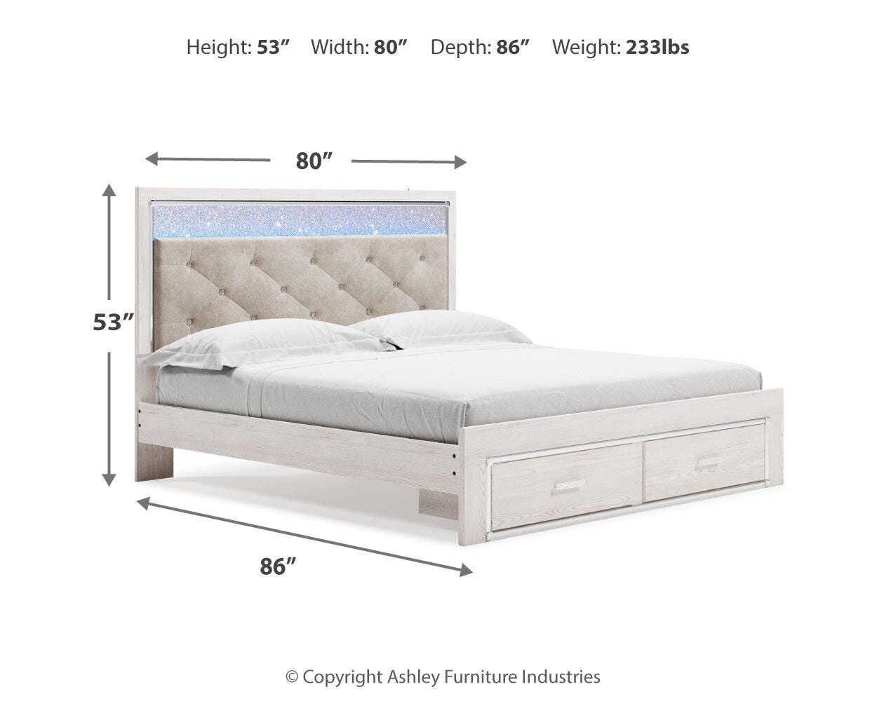 Altyra King Upholstered Storage Bed