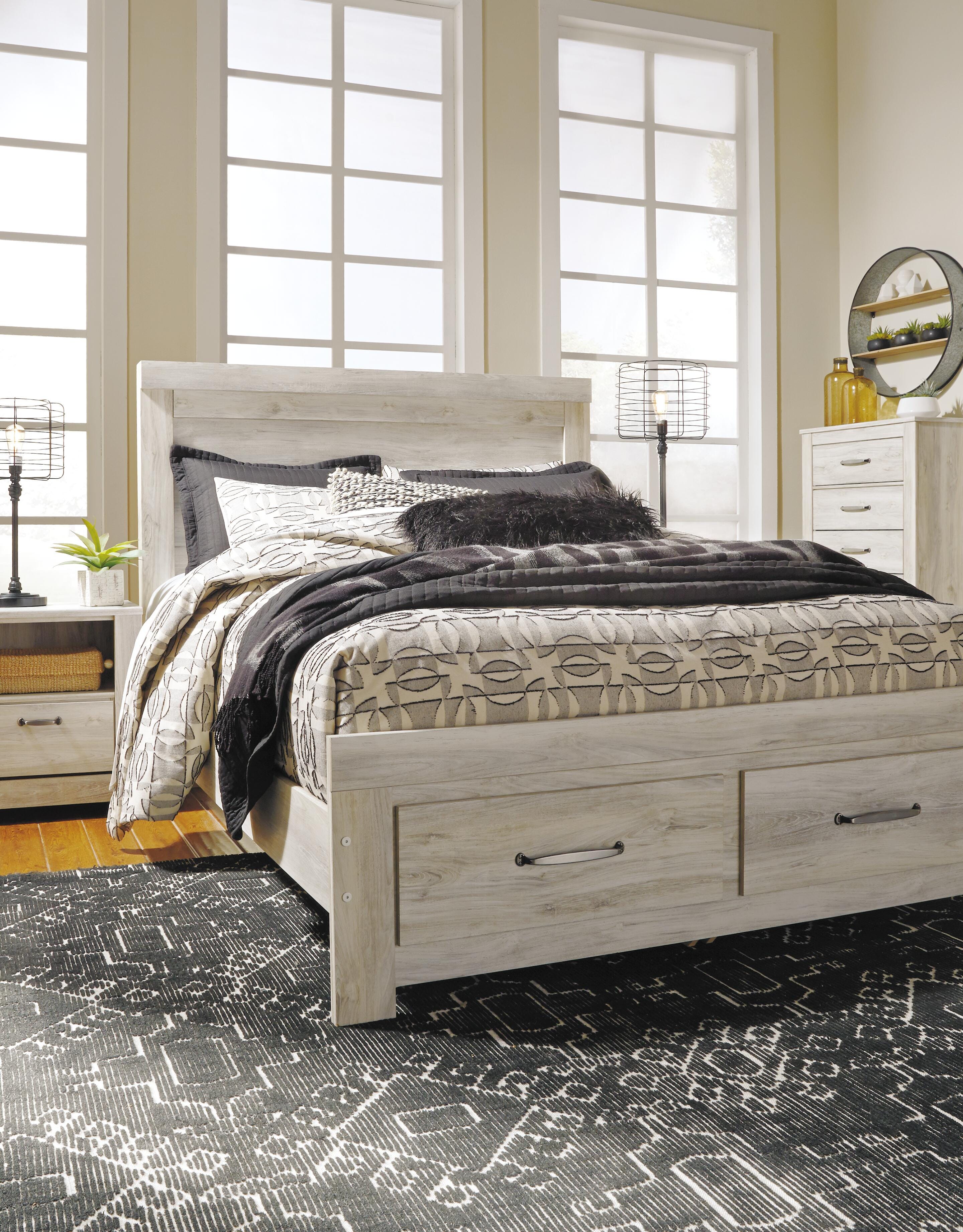 Bellaby Queen Platform Bed with 2 Storage Drawers