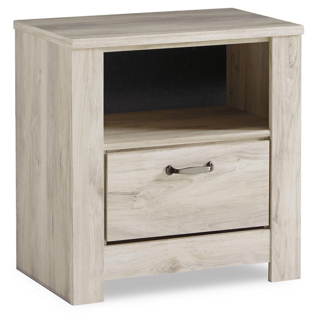 Dar Furniture - Ashley Furniture - Bellaby Nightstand - One Drawer Night Stand / Whitewash - B331-91