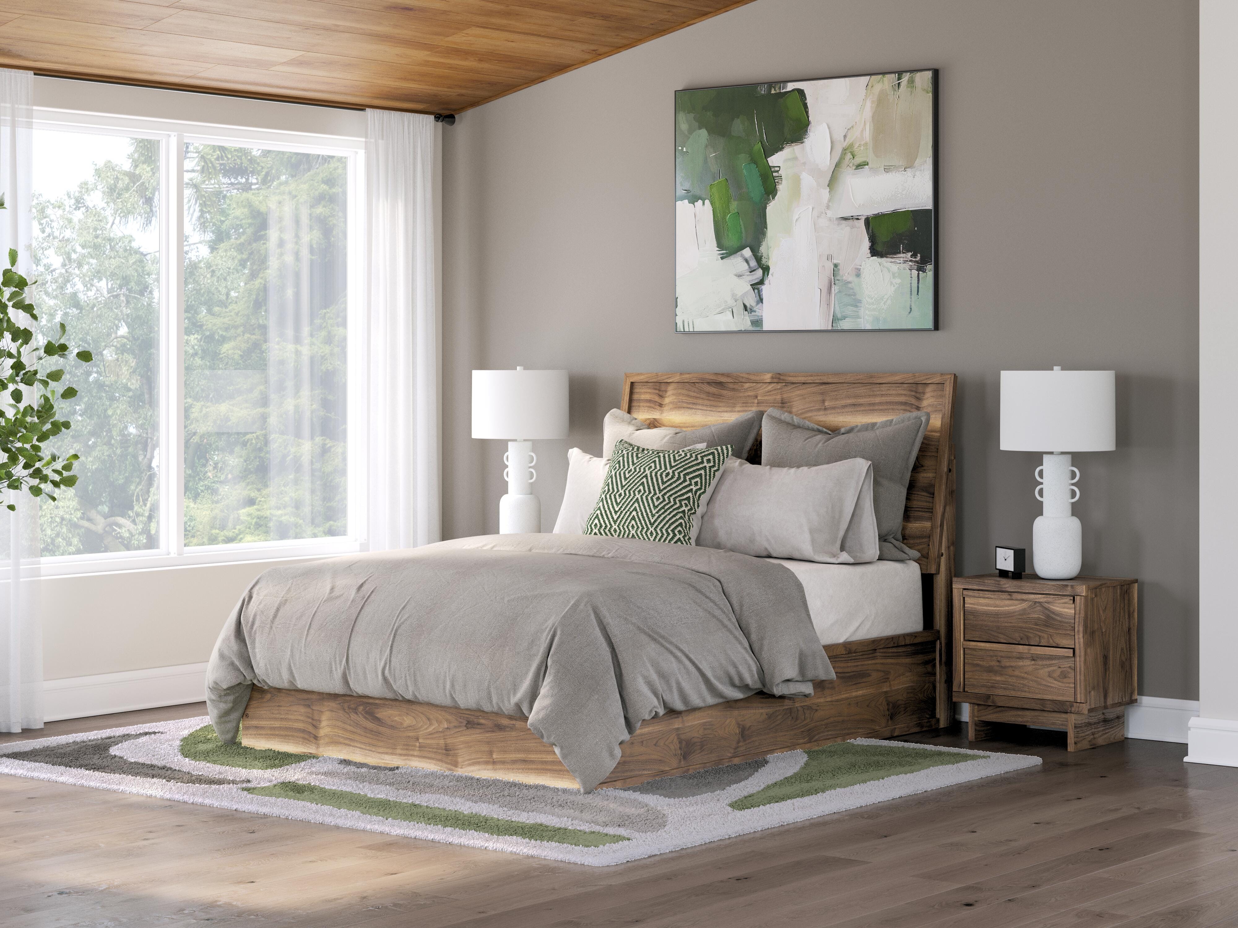 Dar Furniture - Ashley Furniture - Chirason Queen Panel Bed - Queen Panel Bed / Brown - PCB3367B2