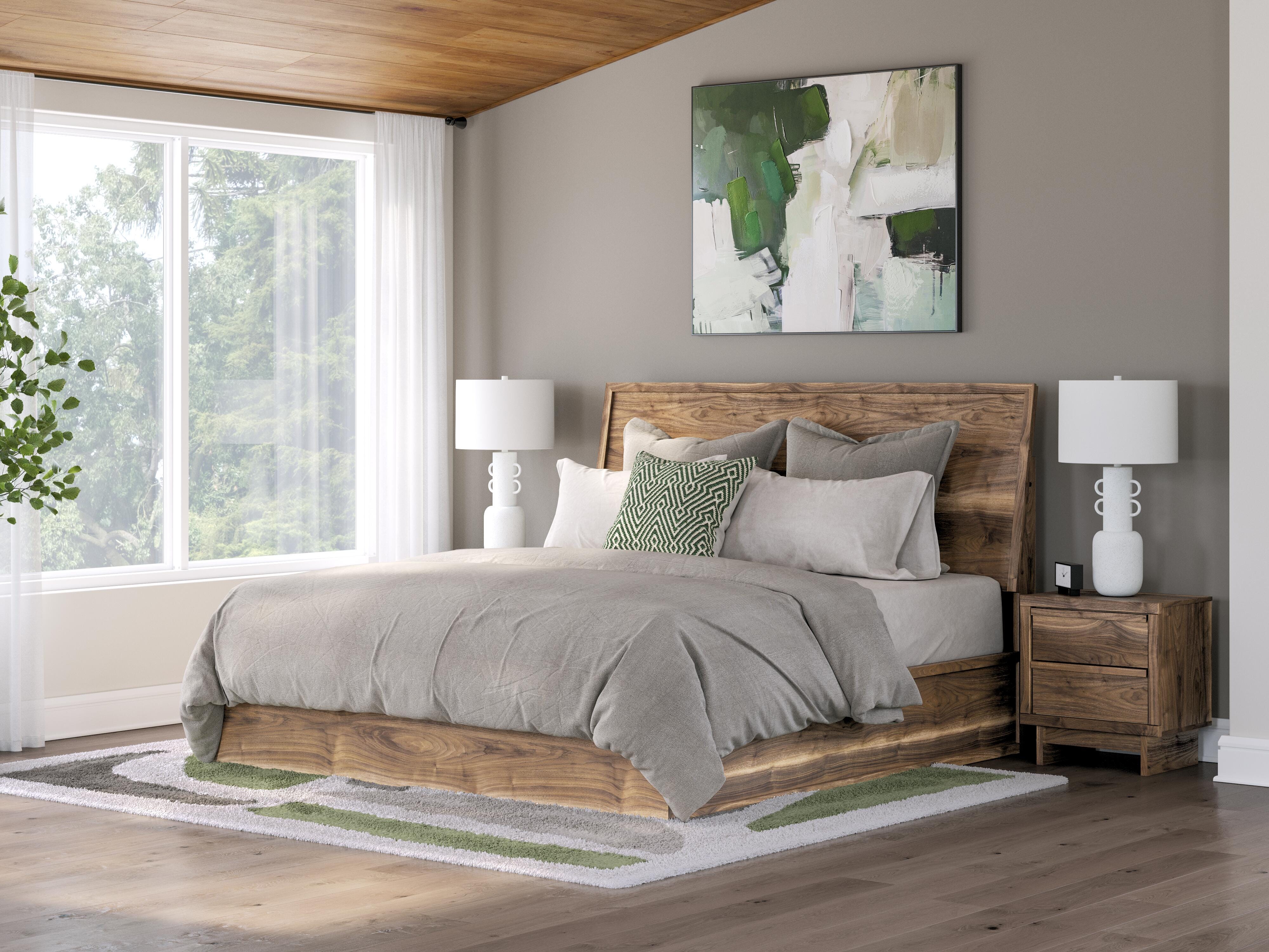 Dar Furniture - Ashley Furniture - Chirason King Panel Bed - King Panel Bed / Brown - PCB3367B13