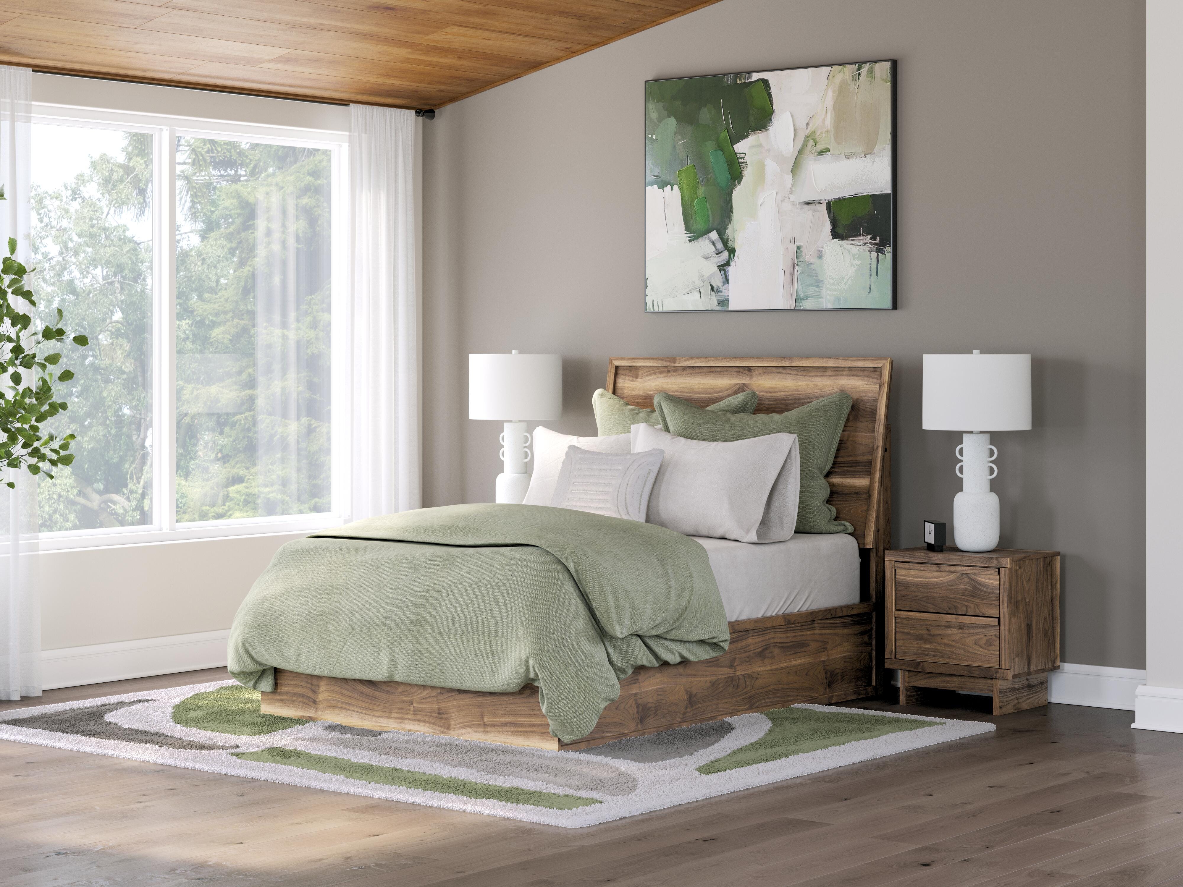 Dar Furniture - Ashley Furniture - Chirason Full Panel Bed - Full Panel Bed / Brown - PCB3367B22