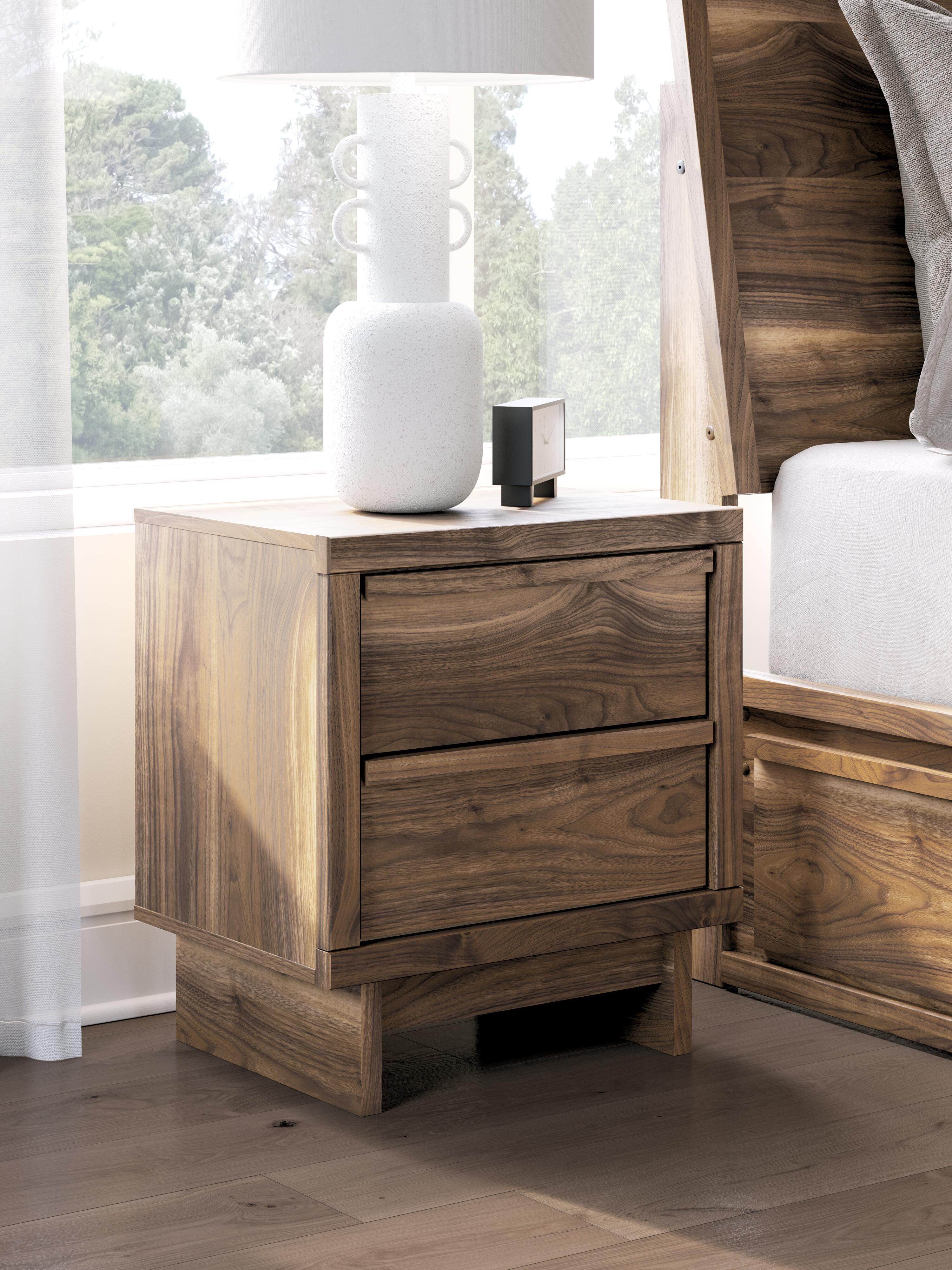Dar Furniture - Ashley Furniture - Chirason Nightstand - Two Drawer Night Stand / Brown - PCB3367-92
