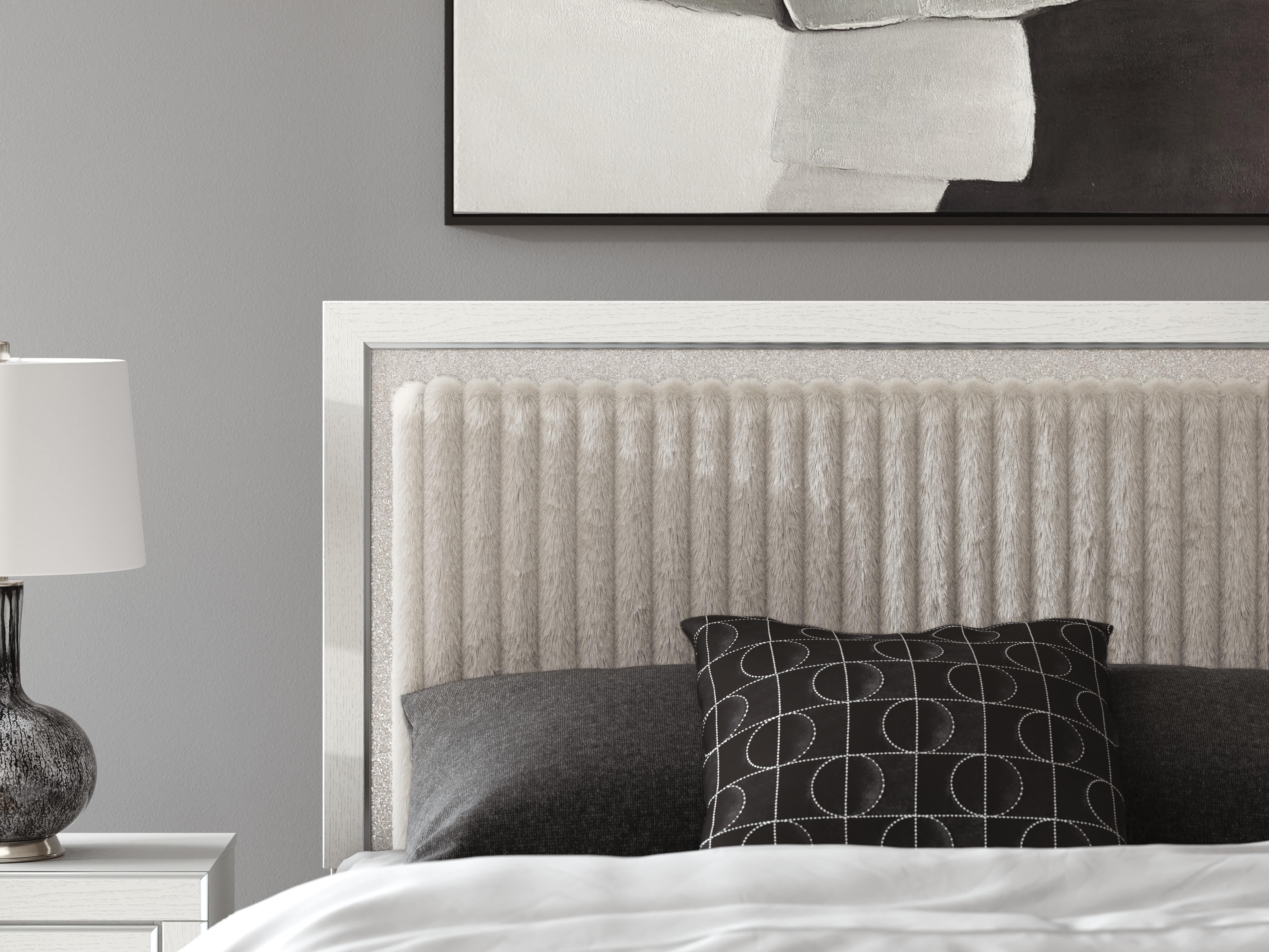 Zuraleus Queen Upholstered Panel Platform Storage Bed
