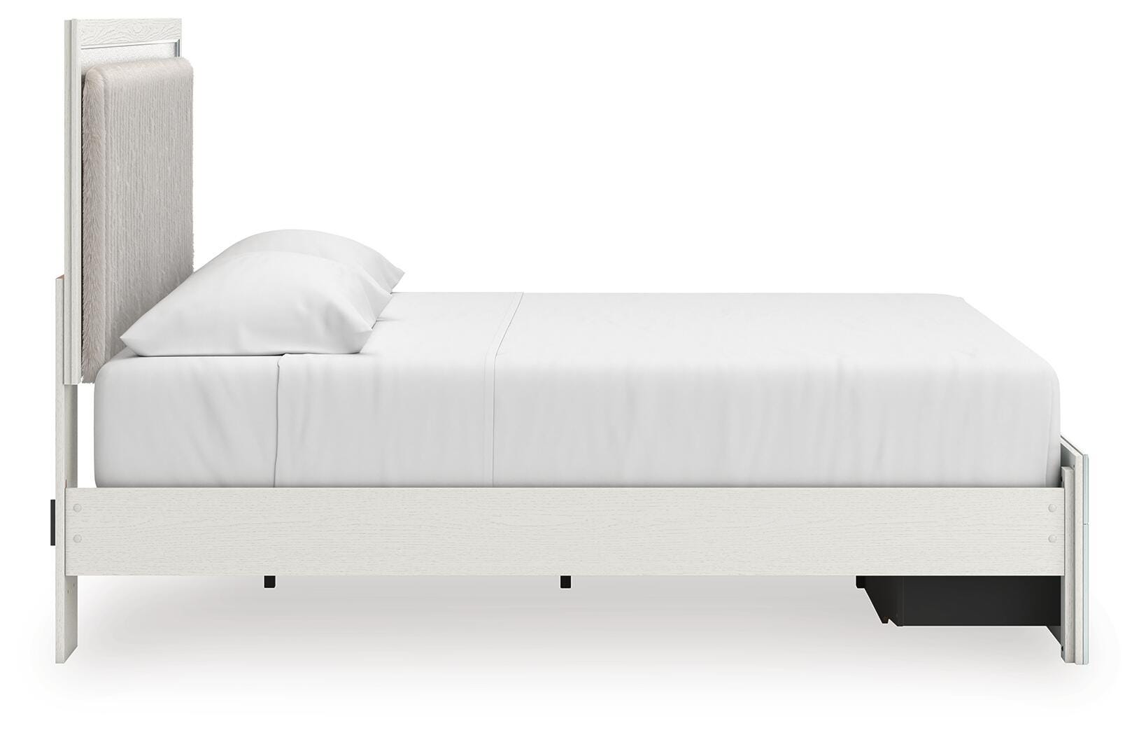 Zuraleus King Upholstered Panel Platform Storage Bed