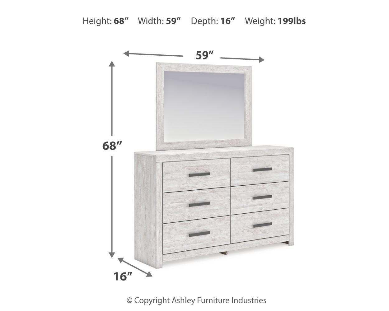Cayboni Dresser and Mirror