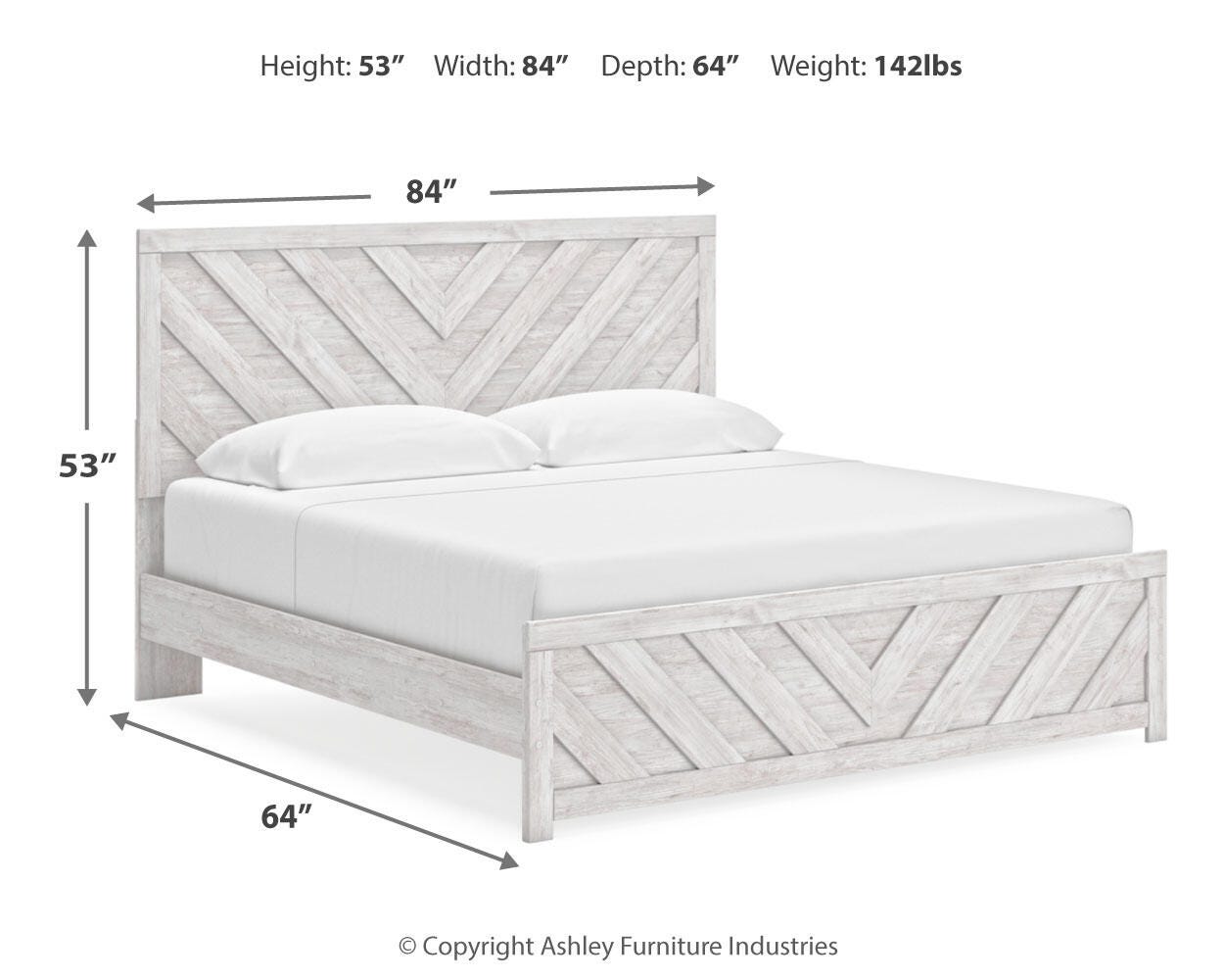 Cayboni King Panel Bed