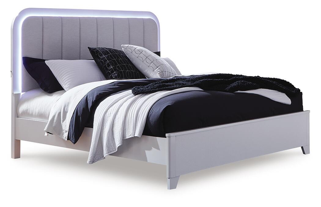 Dar Furniture - Ashley Furniture - Jarlee Queen Upholstered Panel Bed - Queen Upholstered Panel Bed - PCB392B2