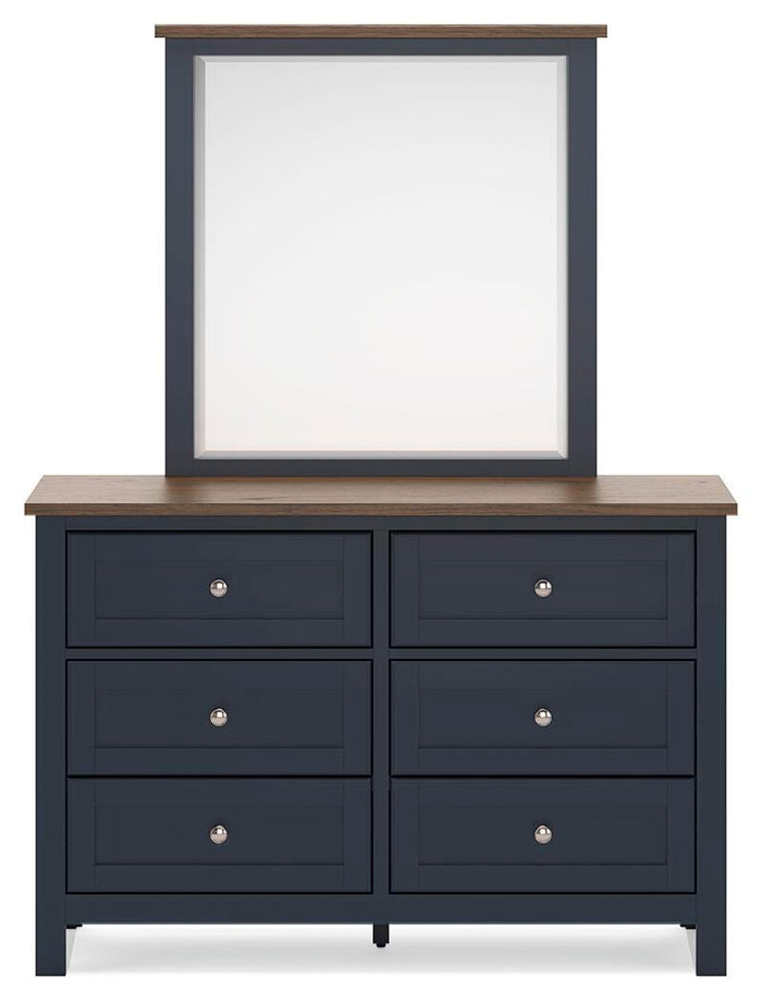 Landocken Queen Panel Bed, Dresser, Mirror and Nightstand