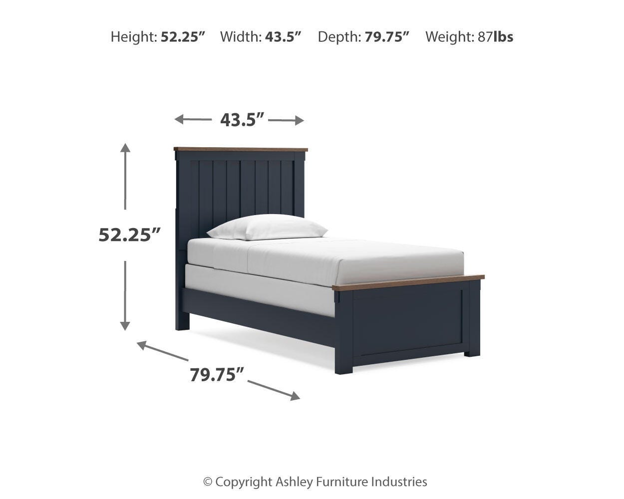 Landocken Twin Panel Bed