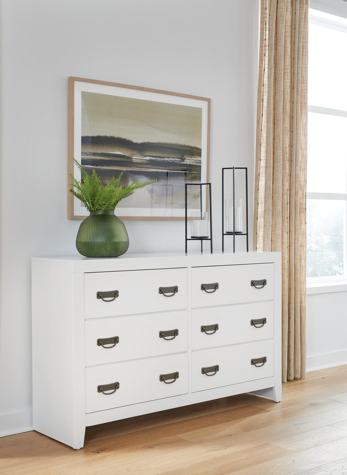 Dar Furniture - Ashley Furniture - Binterglen Dresser - Dresser / White - B427-31