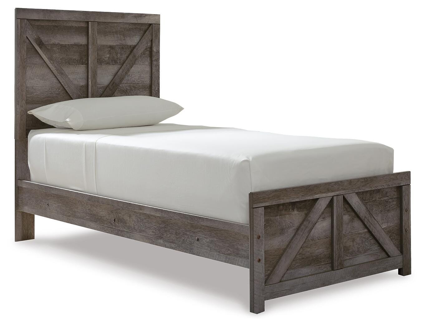 Wynnlow Twin Crossbuck Panel Bed