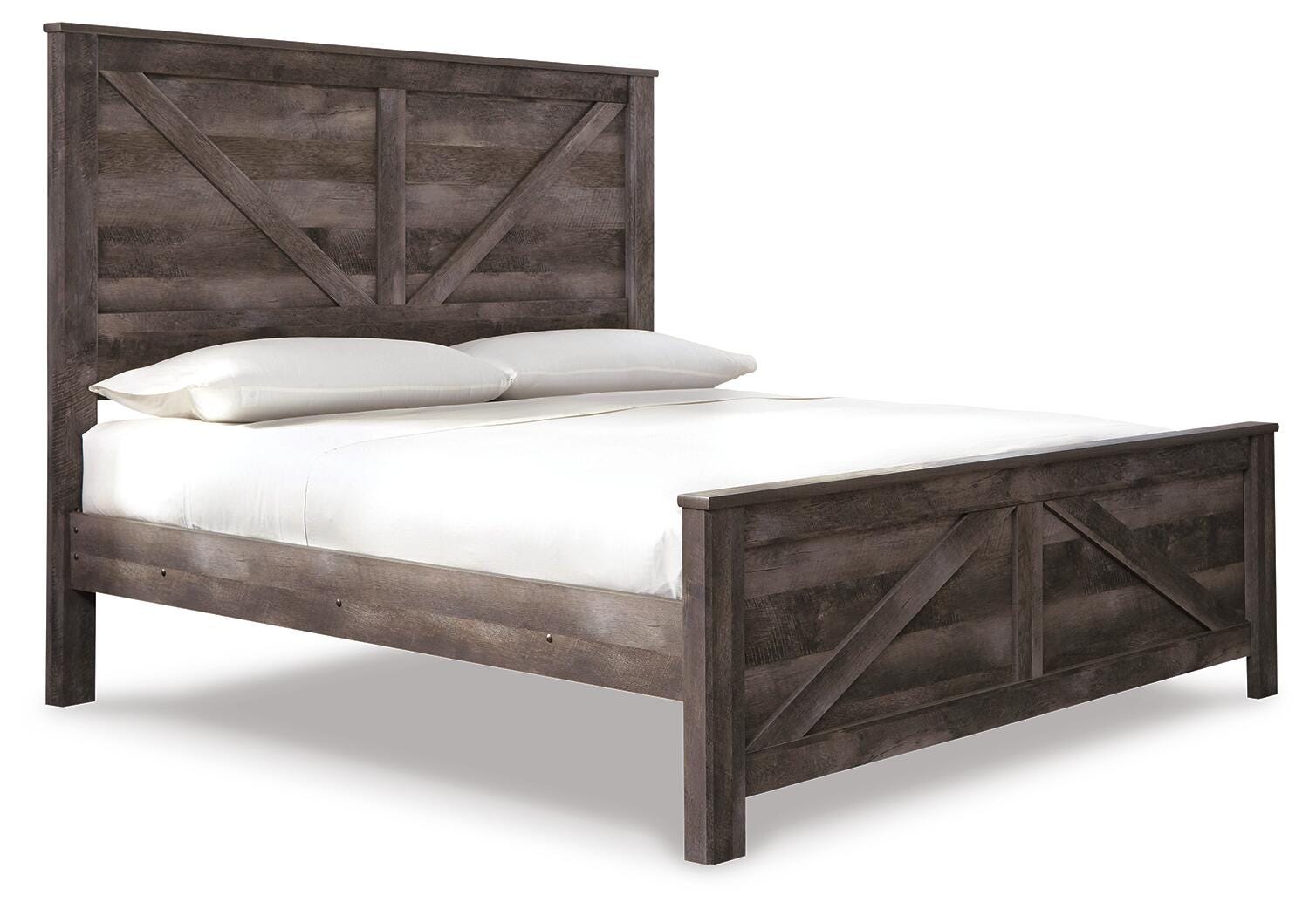Wynnlow King Crossbuck Panel Bed