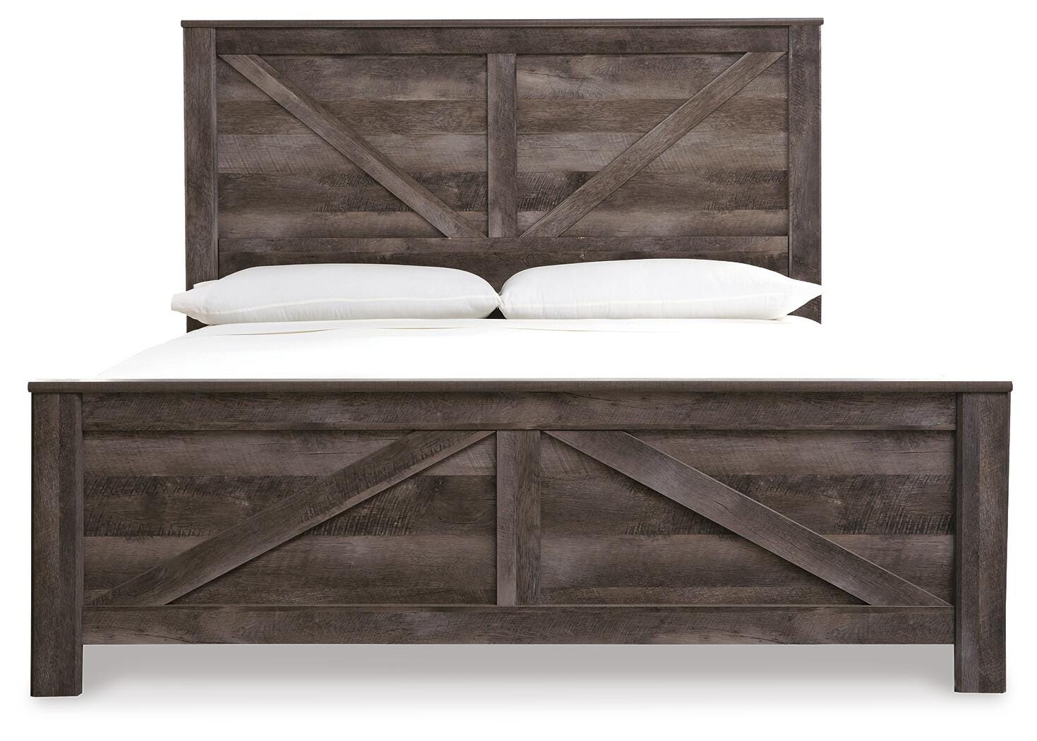 Wynnlow King Crossbuck Panel Bed