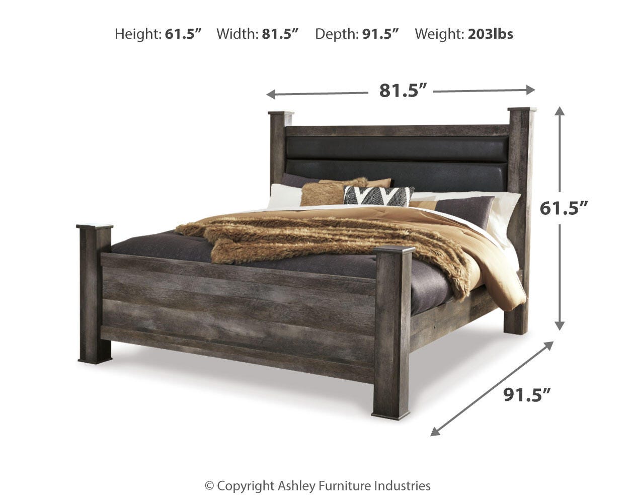 Wynnlow King Poster Bed