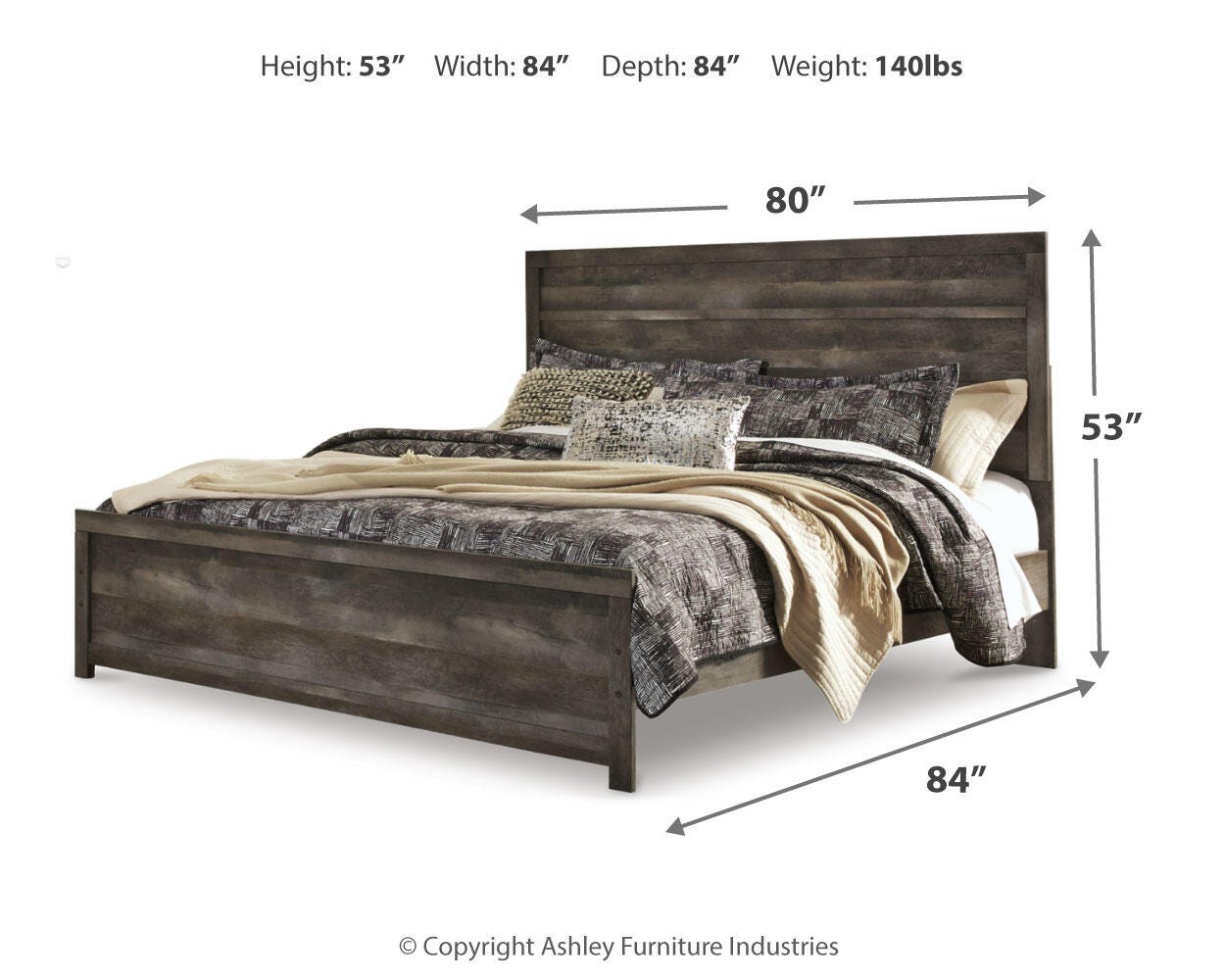 Wynnlow King Panel Bed