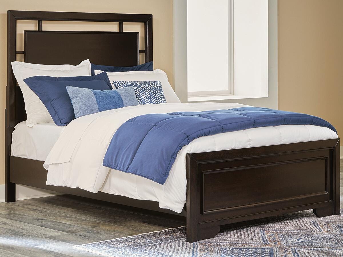 Dar Furniture - Ashley Furniture - Covetown Full Panel Bed - Full Panel Bed / Dark Brown - B441B4