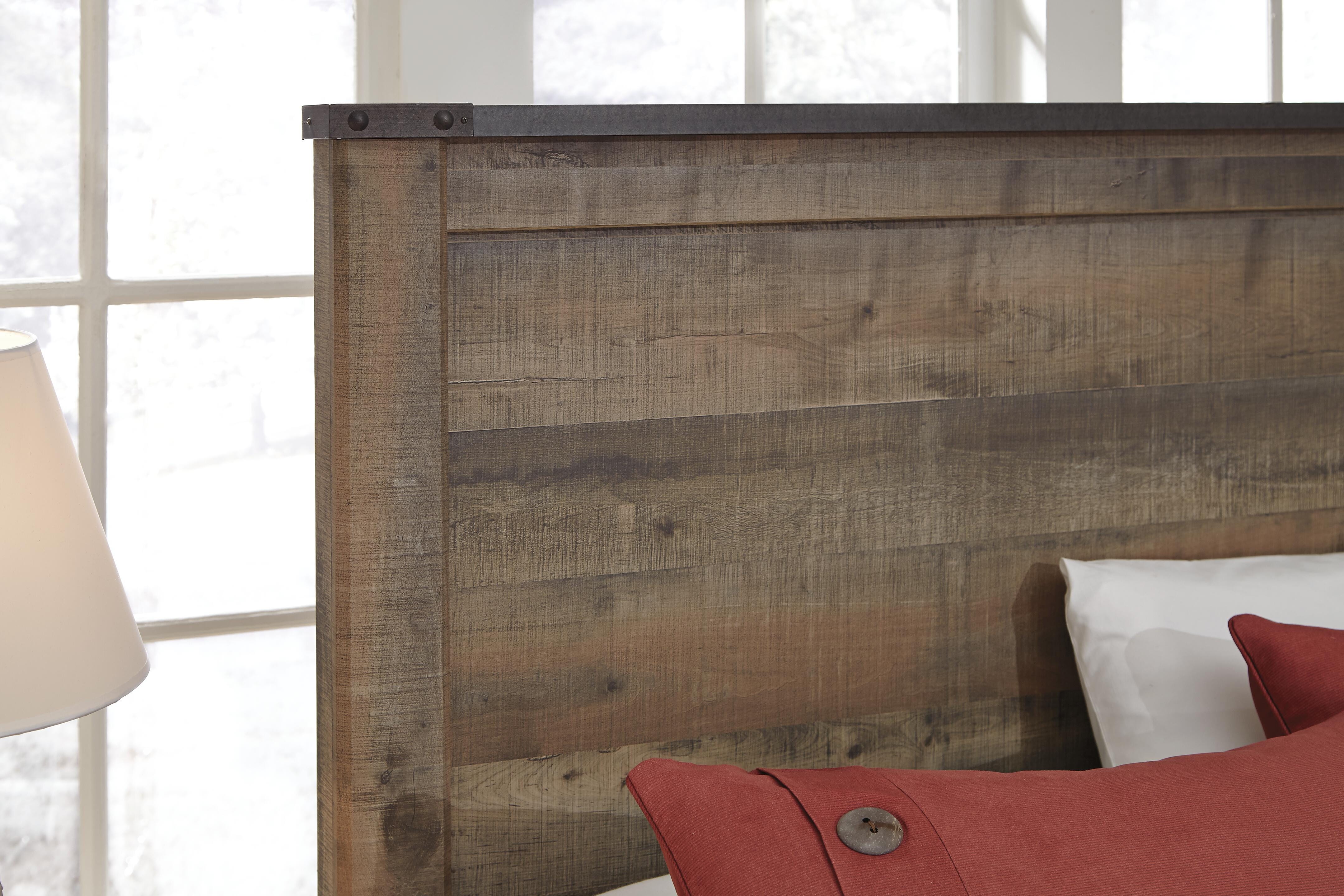 Trinell Full Panel Bed with 1 Large Storage Drawer