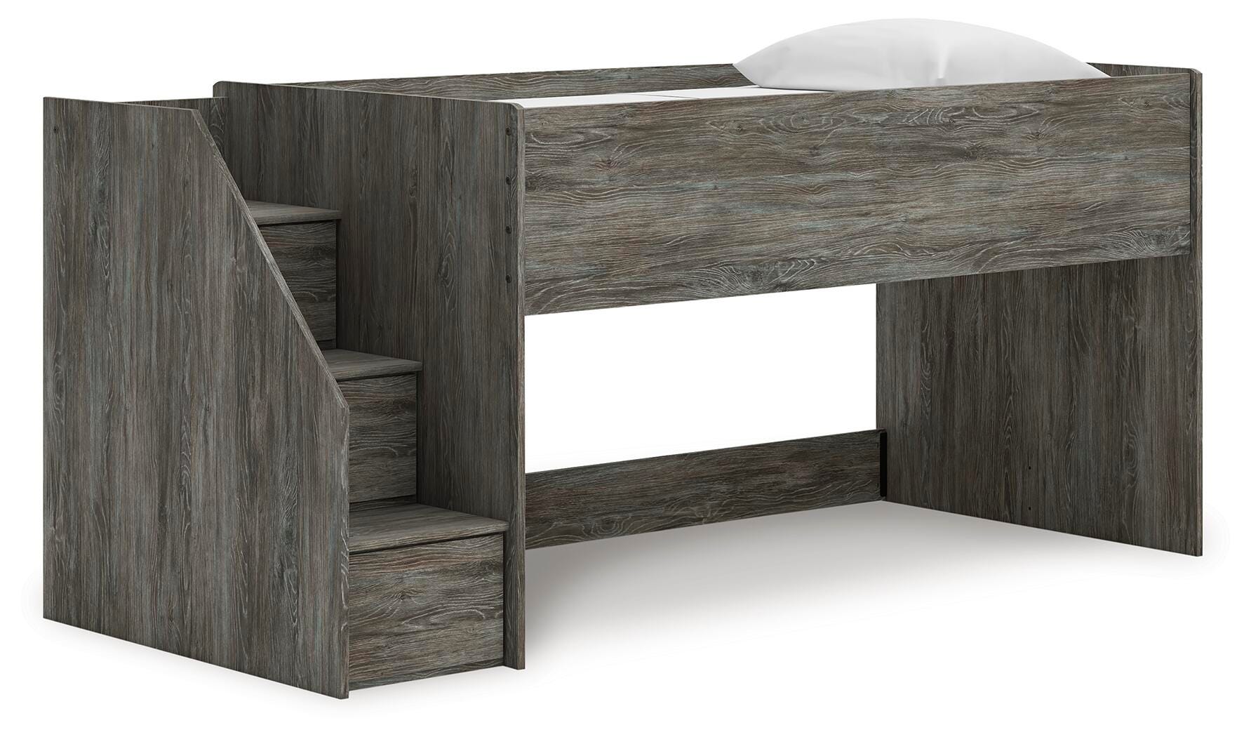 Dar Furniture - Ashley Furniture - Frandern Twin Loft Bed - Twin Loft Bed / Gray - B4480B12