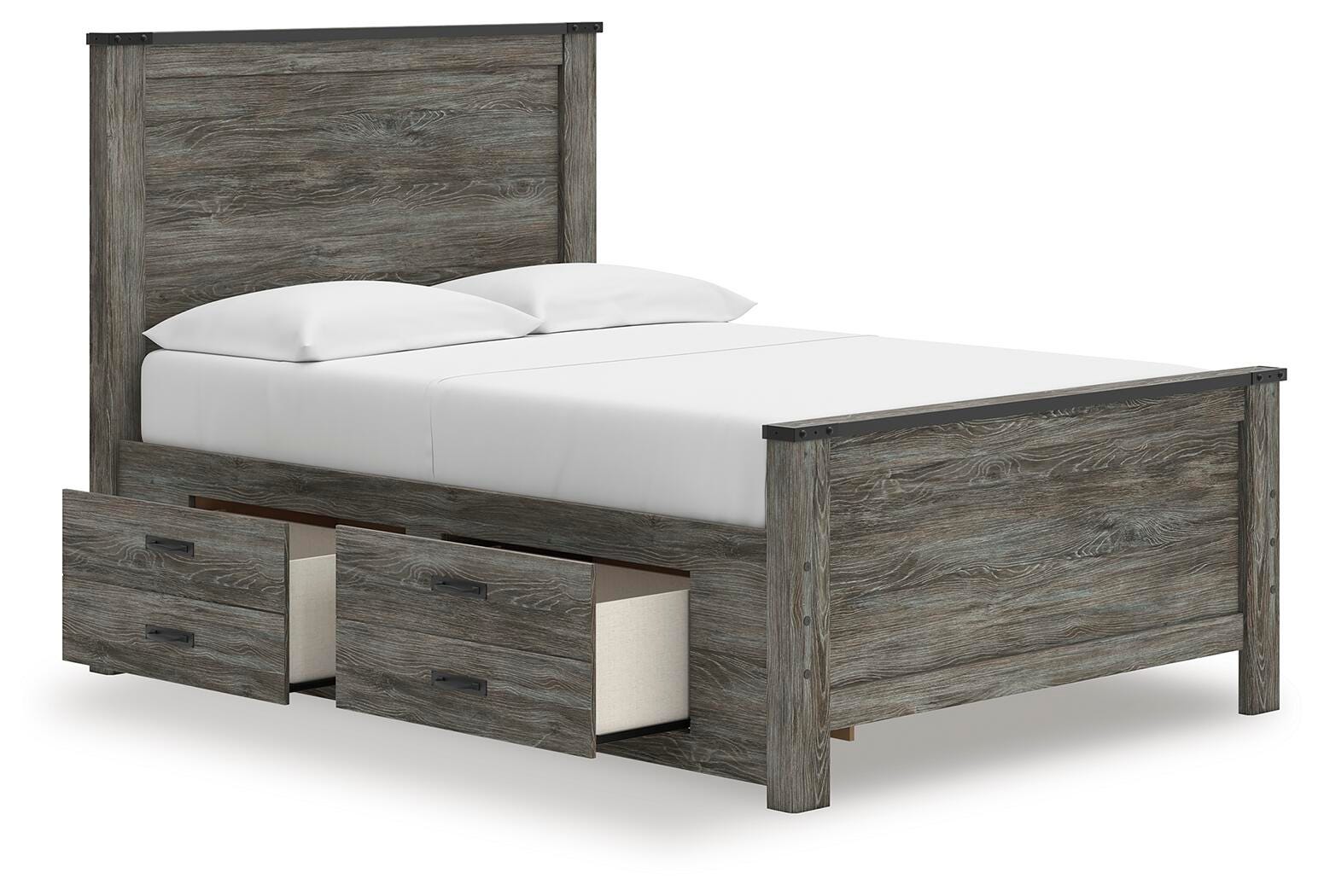 Frandern Full Panel Bed with Storage
