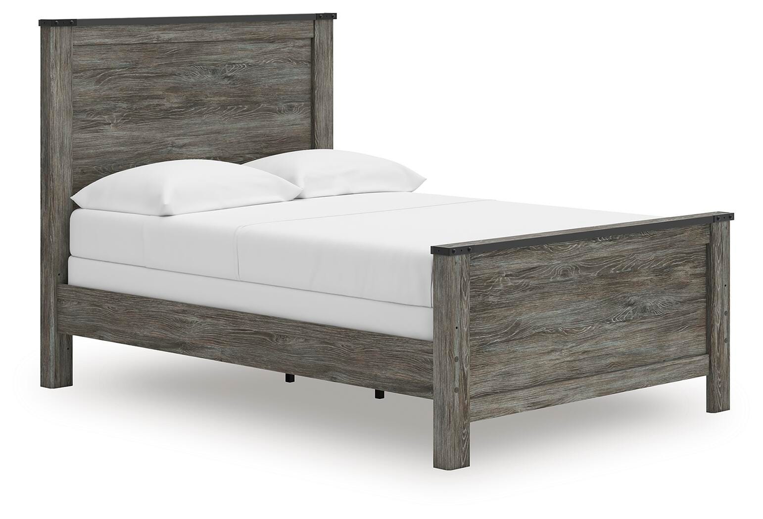 Dar Furniture - Ashley Furniture - Frandern Full Panel Bed - Full Panel Bed / Black/Gray - B4480B19