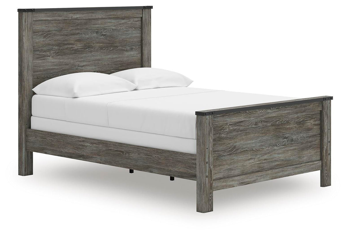 Dar Furniture - Ashley Furniture - Frandern Full Panel Bed - Full Panel Bed / Black/Gray - B4480B19