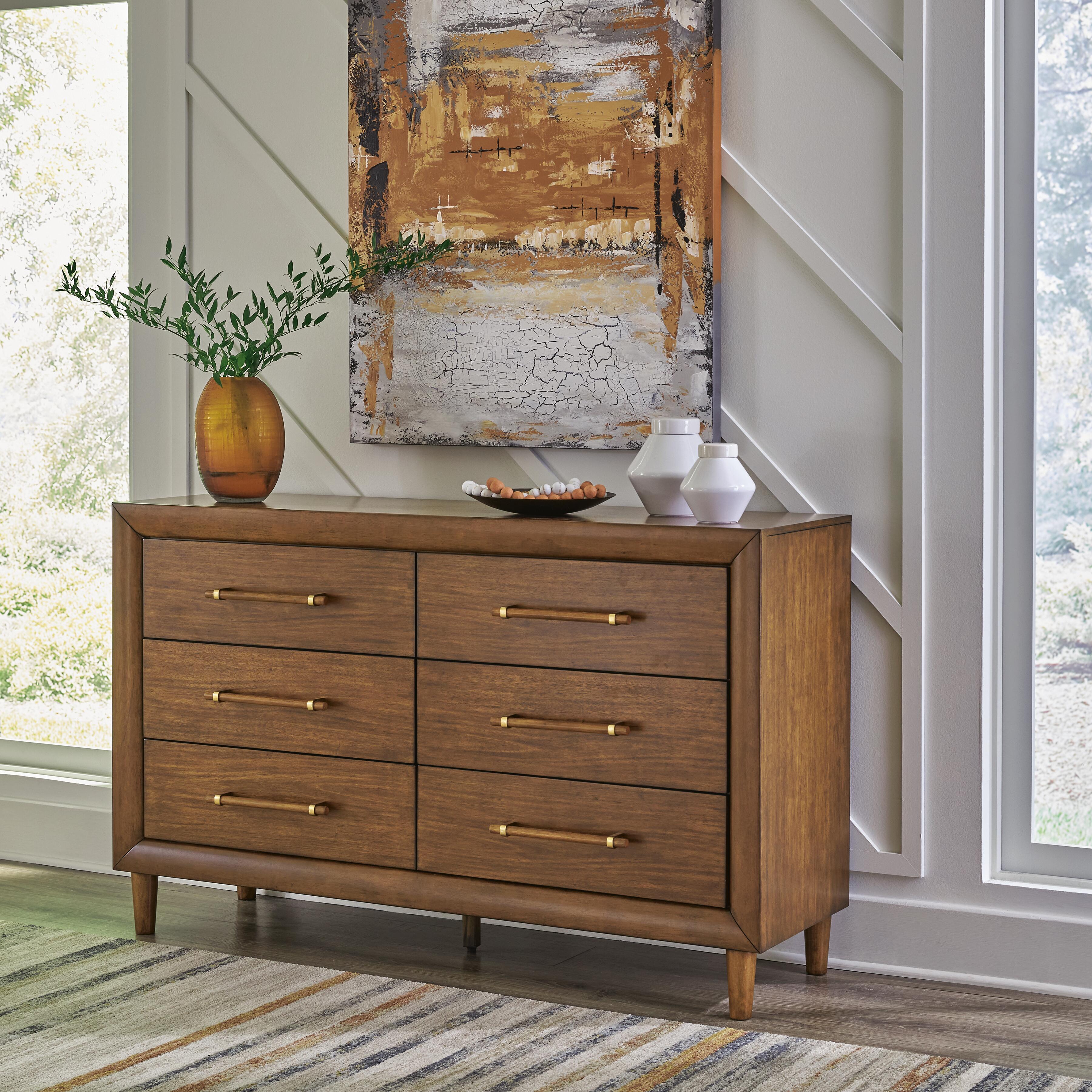 Dar Furniture - Ashley Furniture - Lyncott Dresser - Dresser / Brown - B615-31