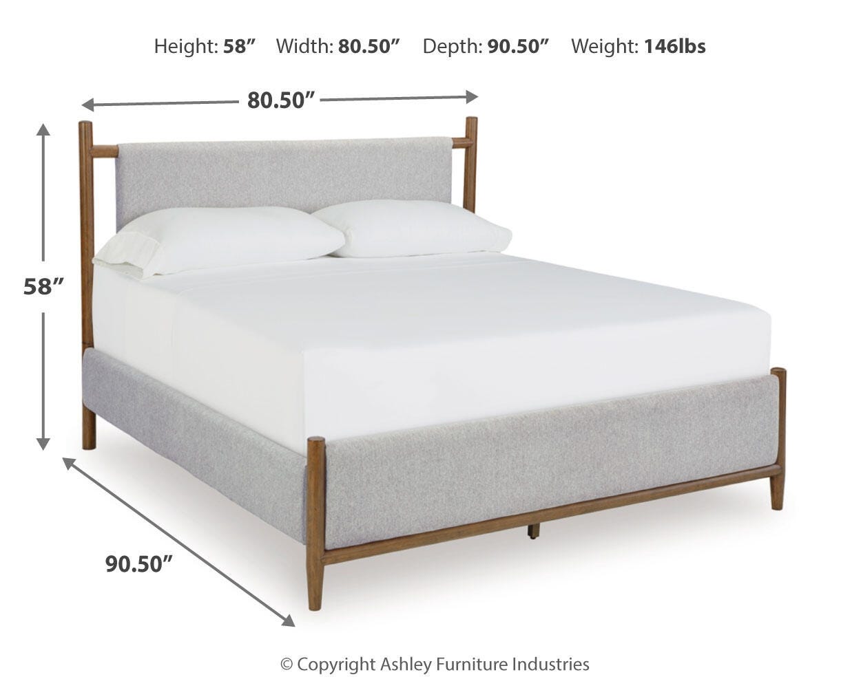 Lyncott California King Upholstered Bed