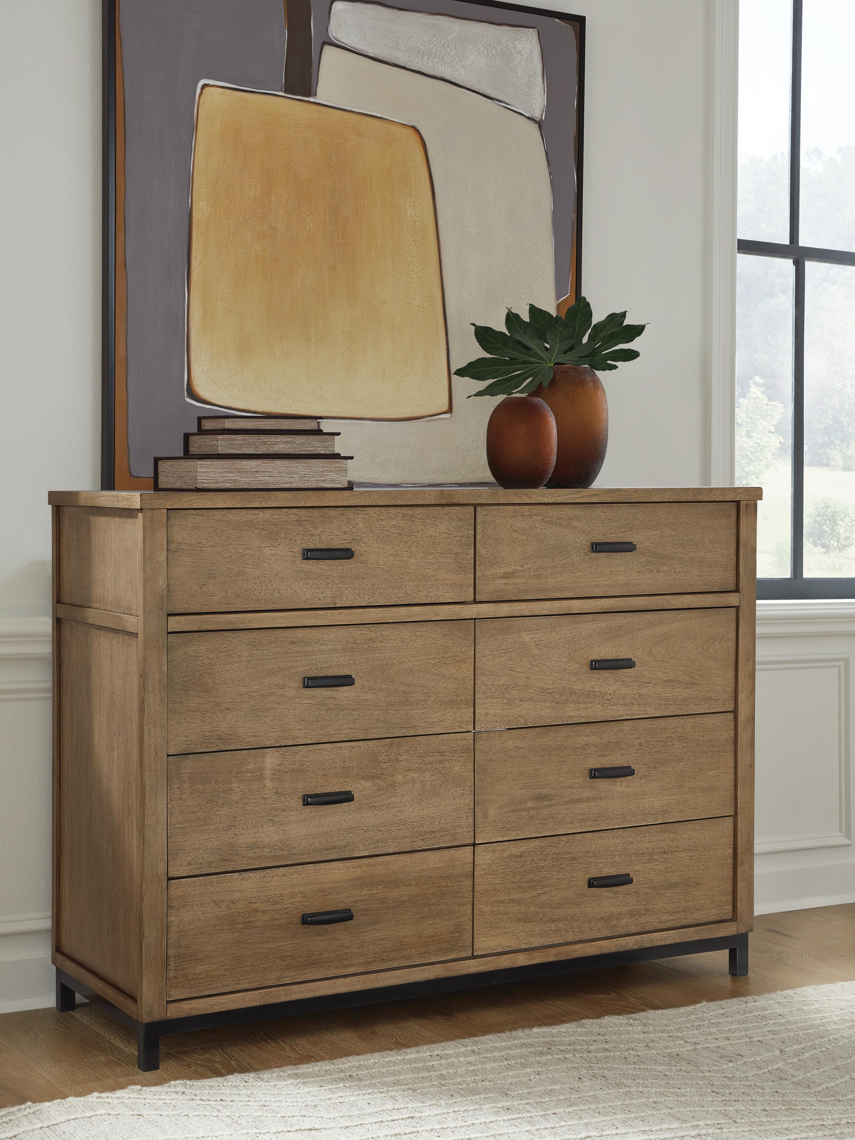 Dar Furniture - Ashley Furniture - Tomtyn Dresser - Dresser / Light Brown - B622-31