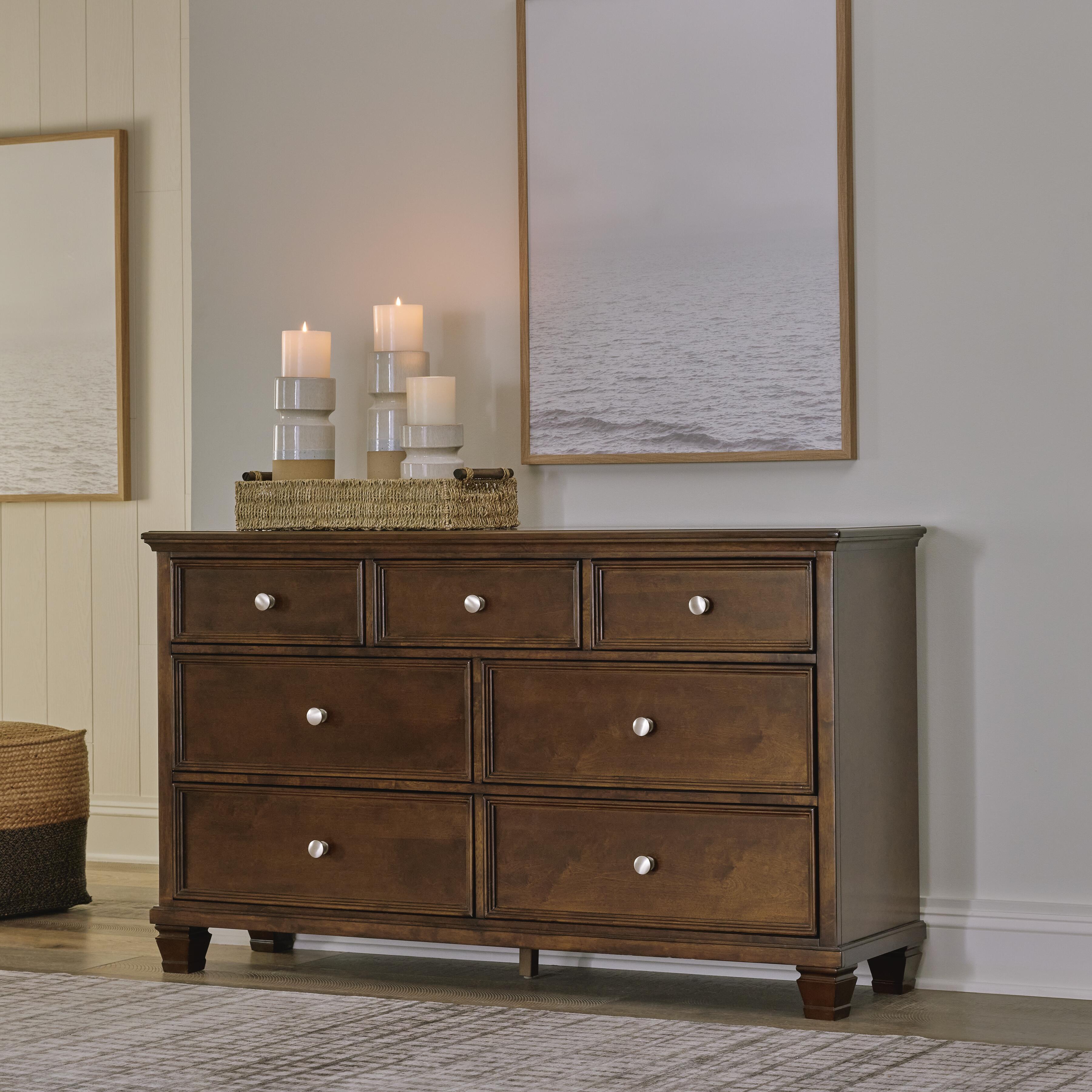 Dar Furniture - Ashley Furniture - Danabrin Dresser - Dresser / Brown - B685-31