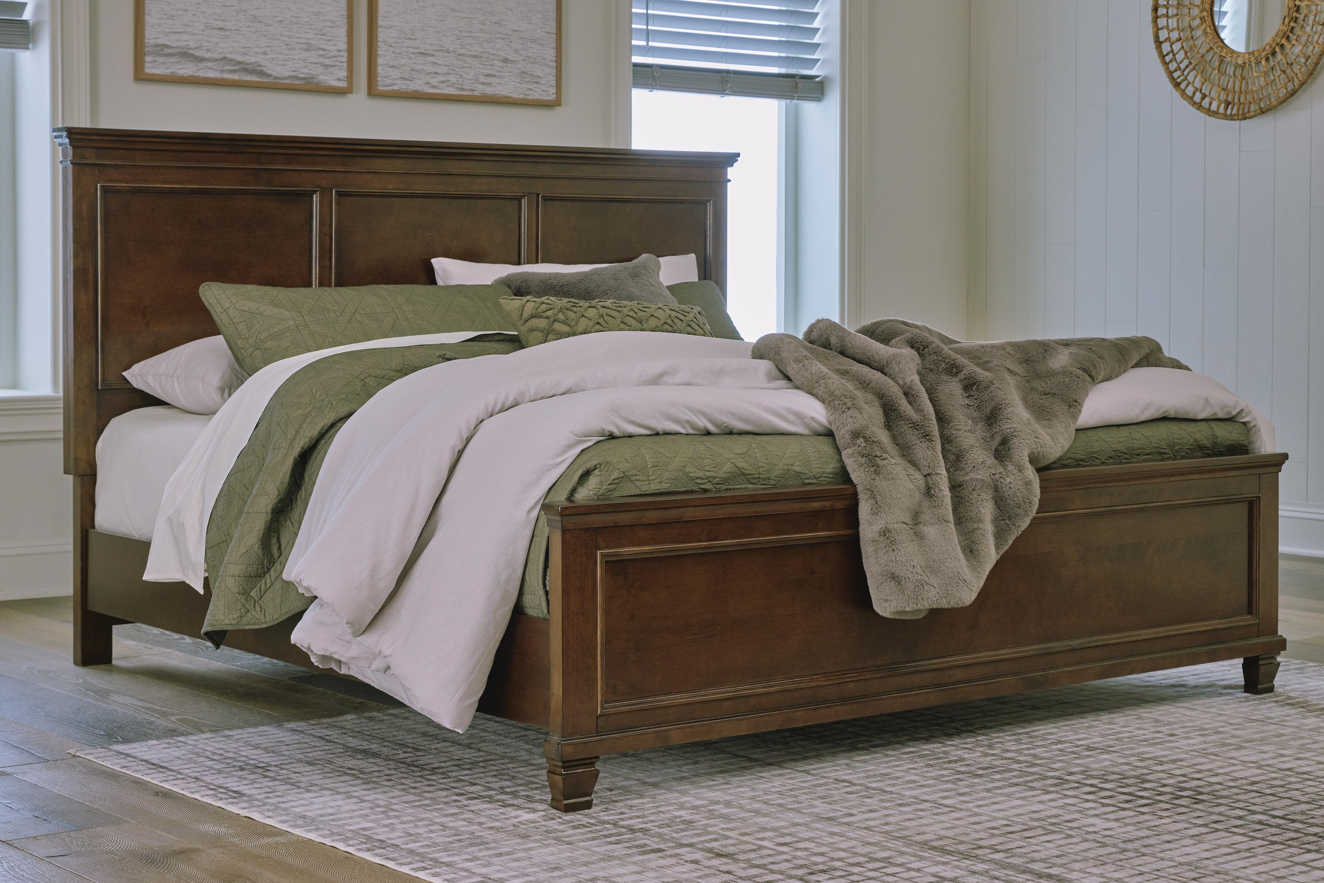 Dar Furniture - Ashley Furniture - Danabrin California King Panel Bed - California King Panel Bed / Brown - B685B5