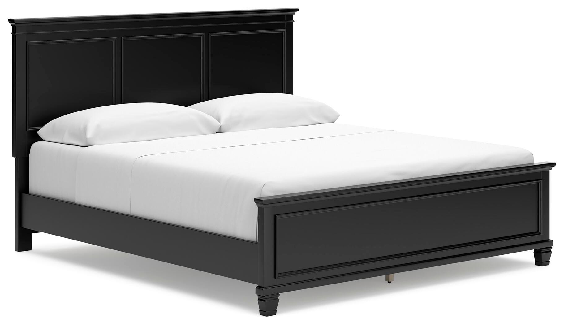 Dar Furniture - Ashley Furniture - Lanolee California King Panel Bed - California King Panel Bed / Black - B687B9