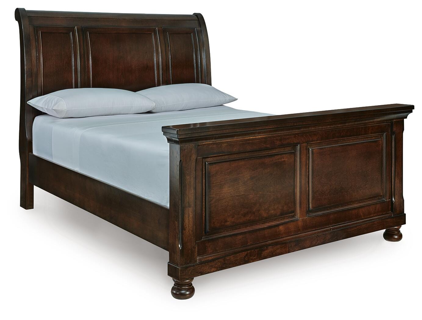 Dar Furniture - Ashley Furniture - Porter Queen Sleigh Bed - Queen Sleigh Bed / Rustic Brown - B697B48