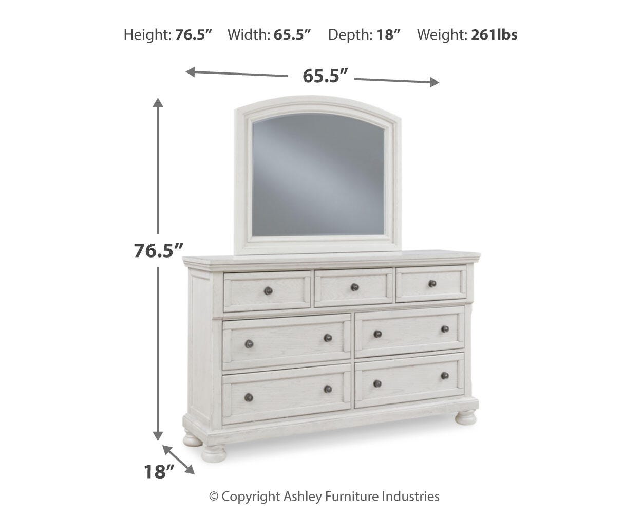 Robbinsdale Dresser and Mirror