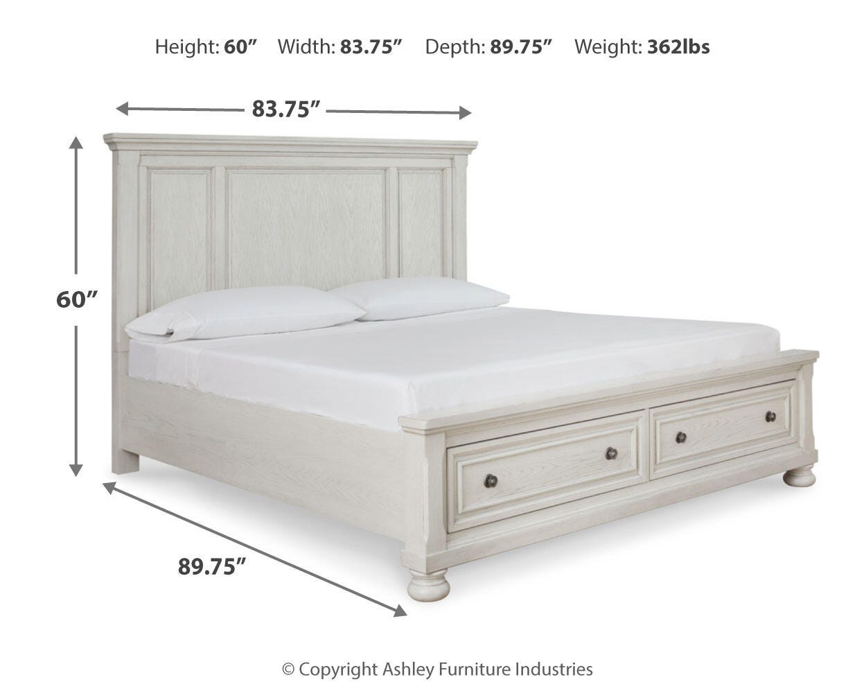 Robbinsdale King Panel Storage Bed