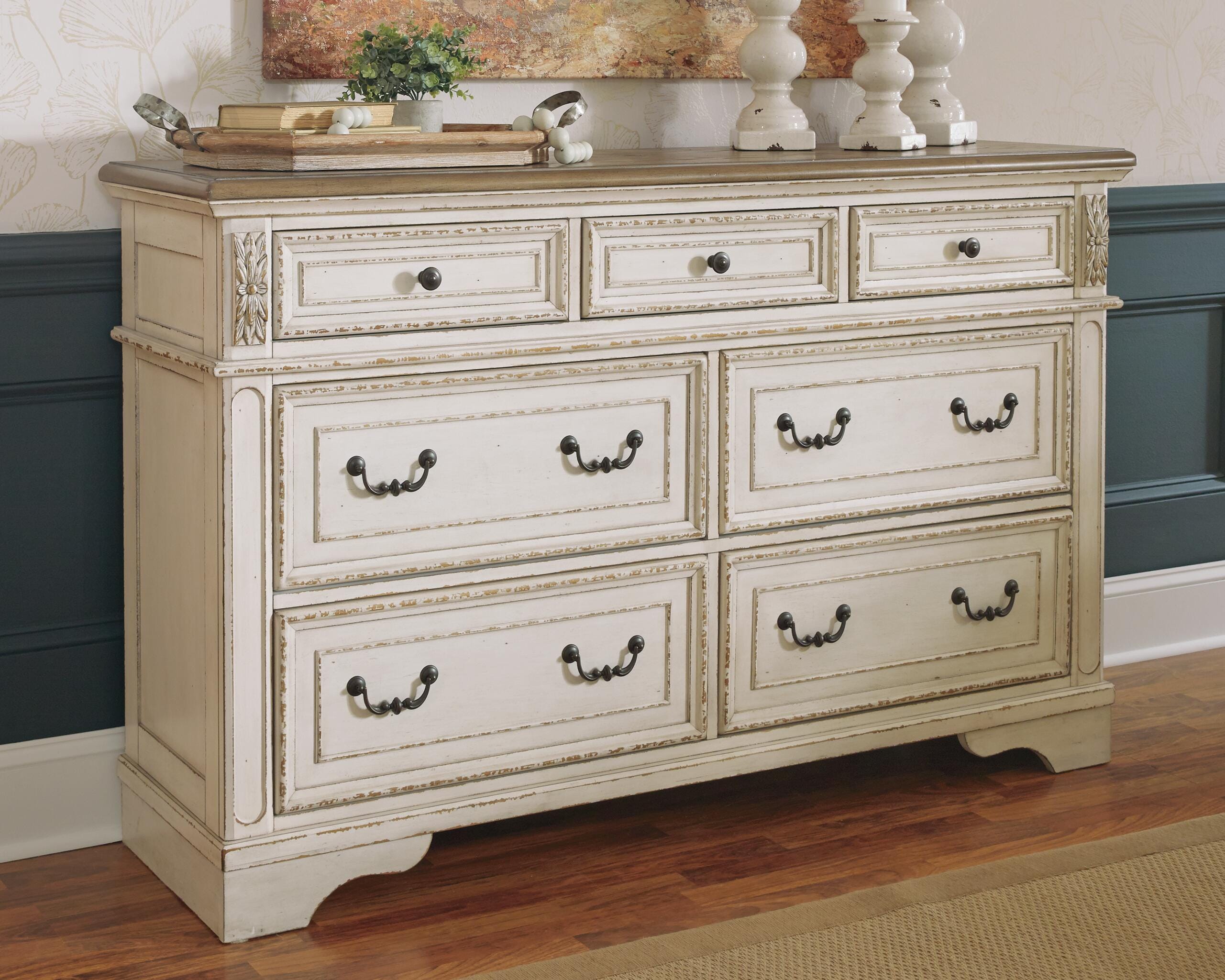 Dar Furniture - Ashley Furniture - Realyn Dresser - Dresser / Two-tone - B743-31