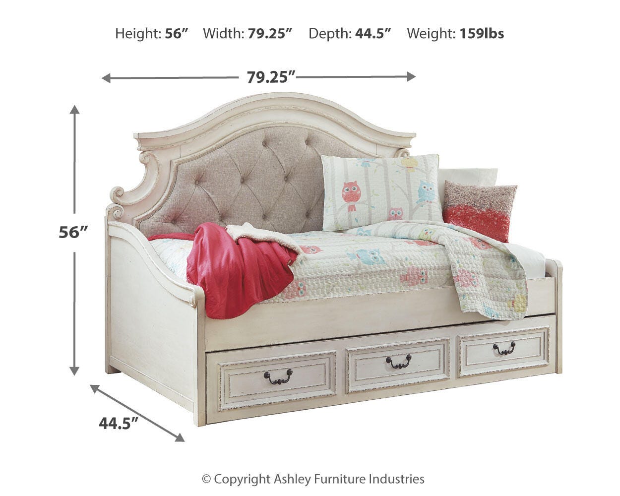 Realyn Twin Daybed with 1 Large Storage Drawer