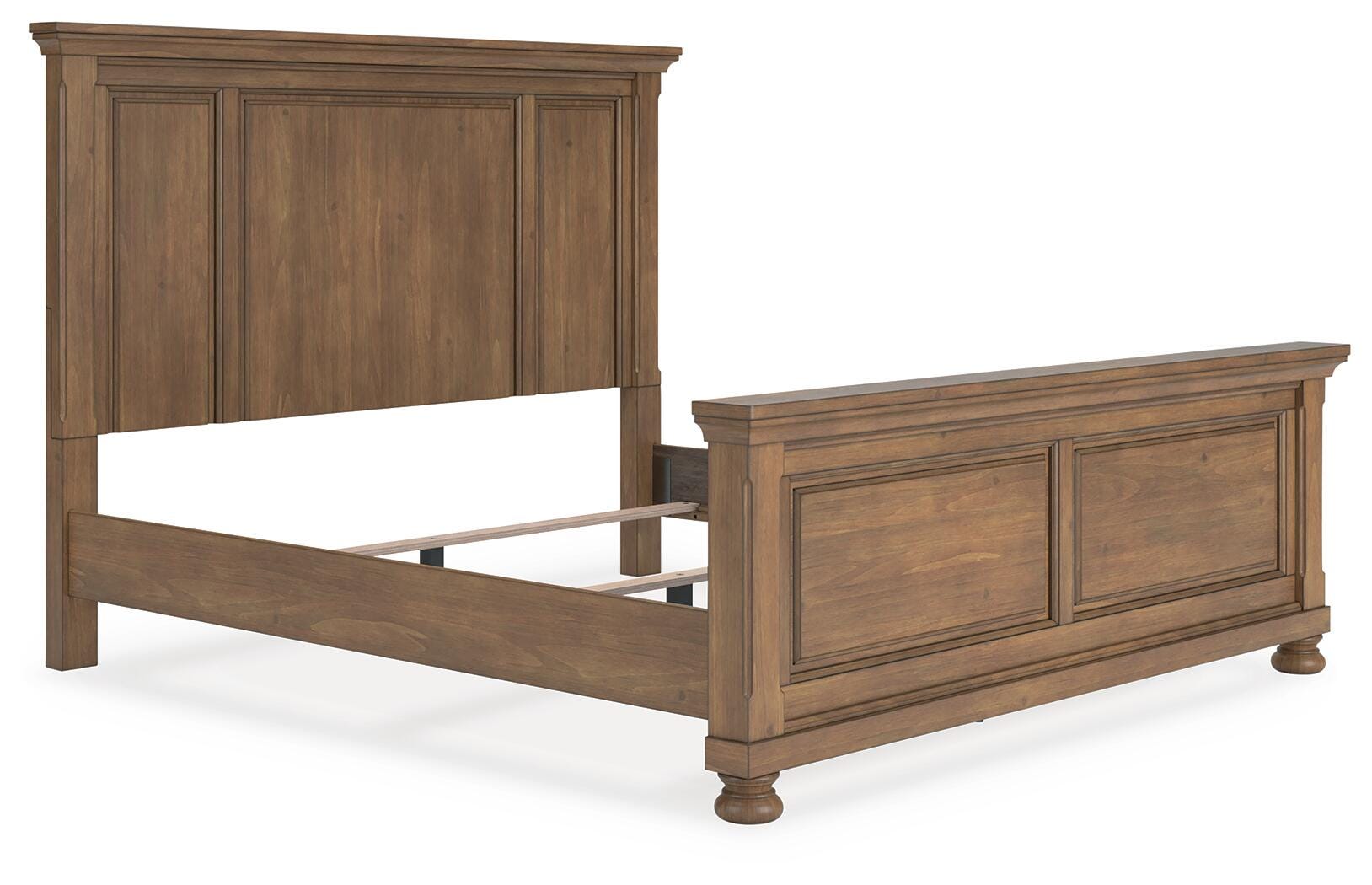 Dar Furniture - Ashley Furniture - Feddinger King Panel Bed - King Panel Bed / Medium Brown - PCB779B6