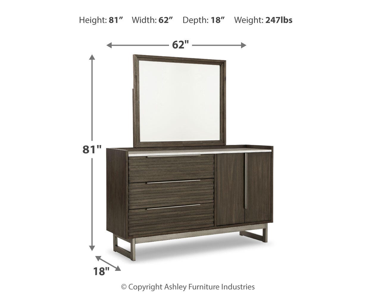 Arkenton Dresser and Mirror