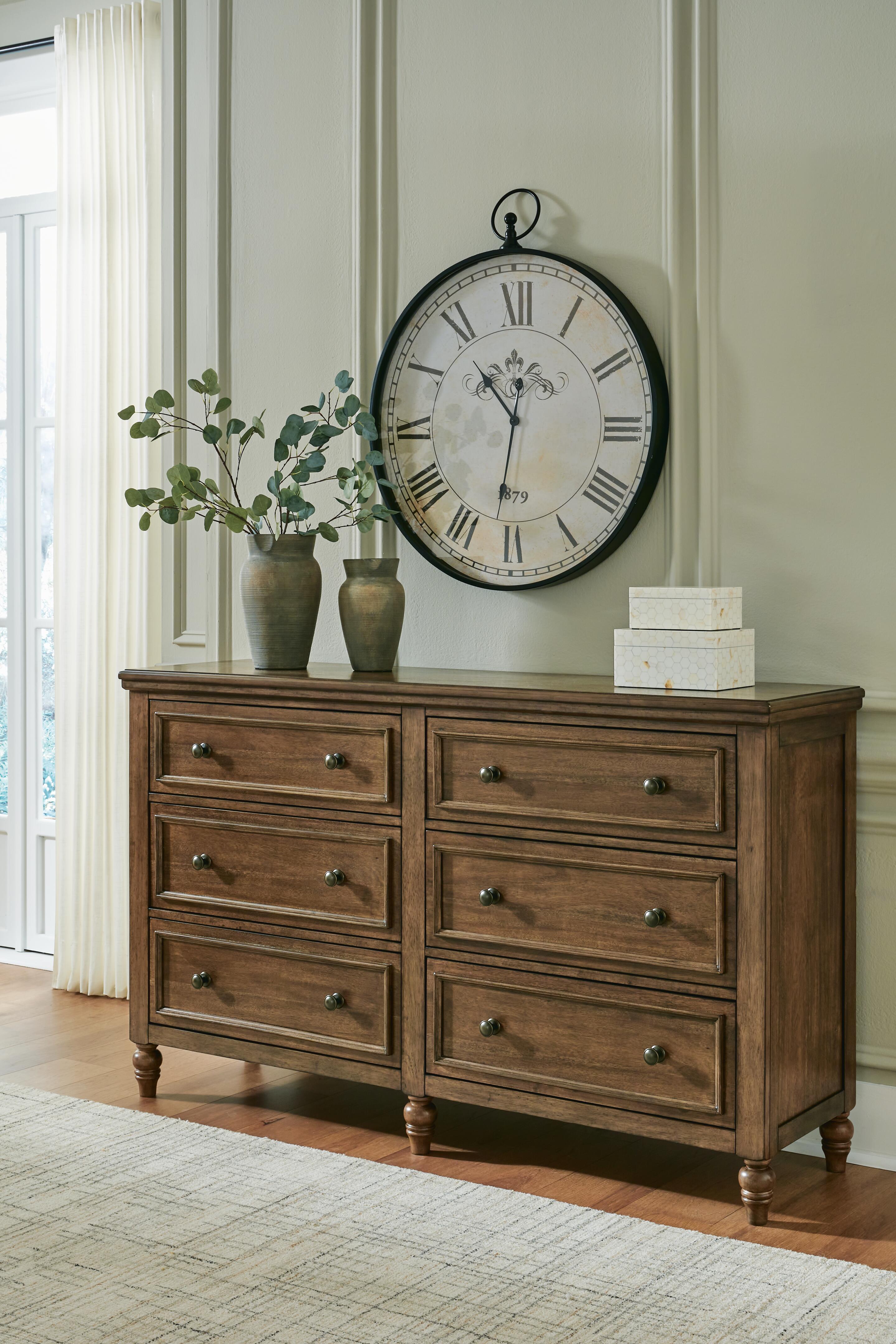 Dar Furniture - Ashley Furniture - Sturlayne Dresser - Dresser / Brown - B787-31