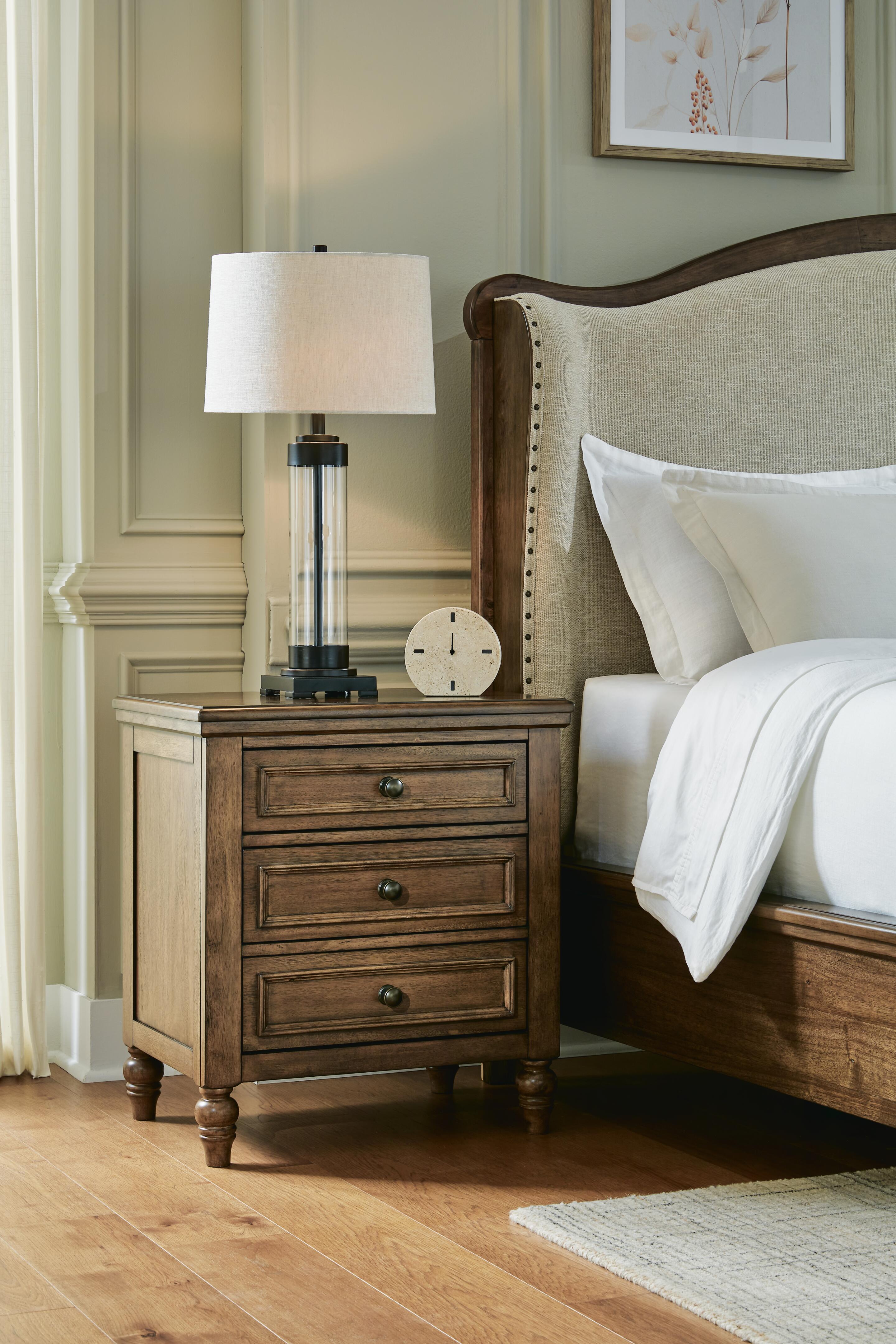 Dar Furniture - Ashley Furniture - Sturlayne Nightstand - Three Drawer Night Stand / Brown - B787-93