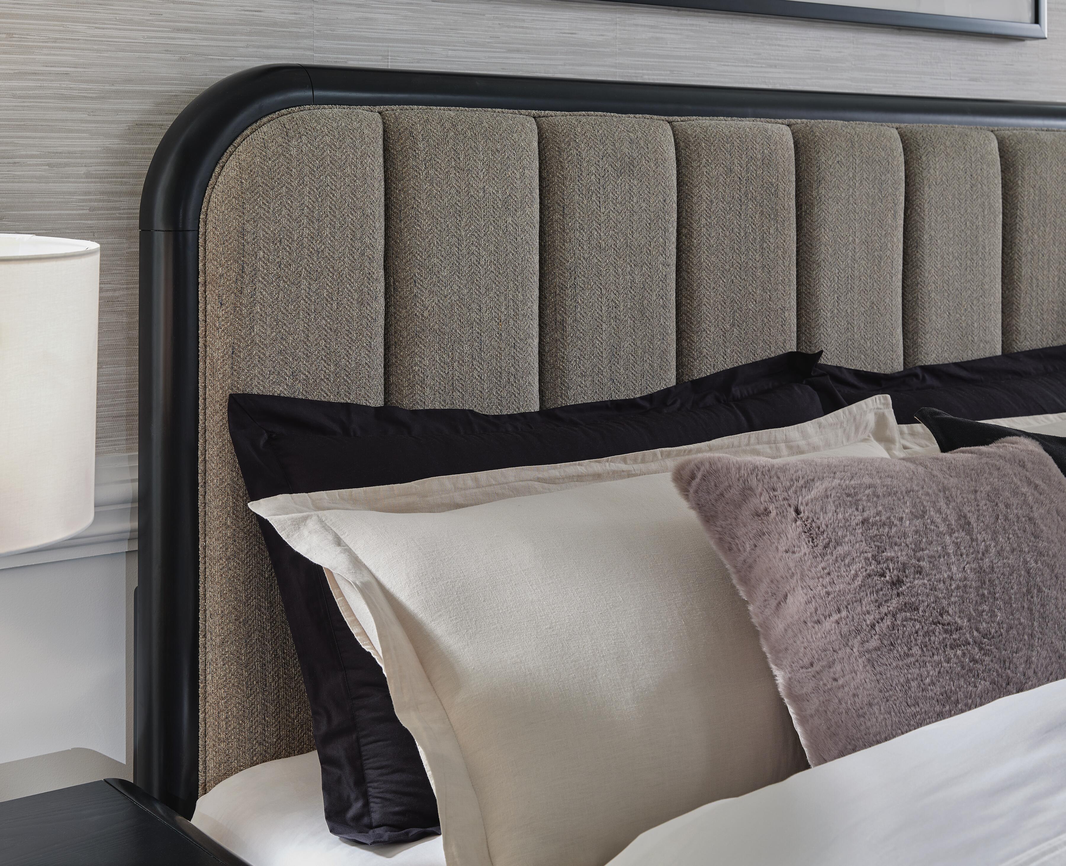 Rowanbeck King Upholstered Panel Bed